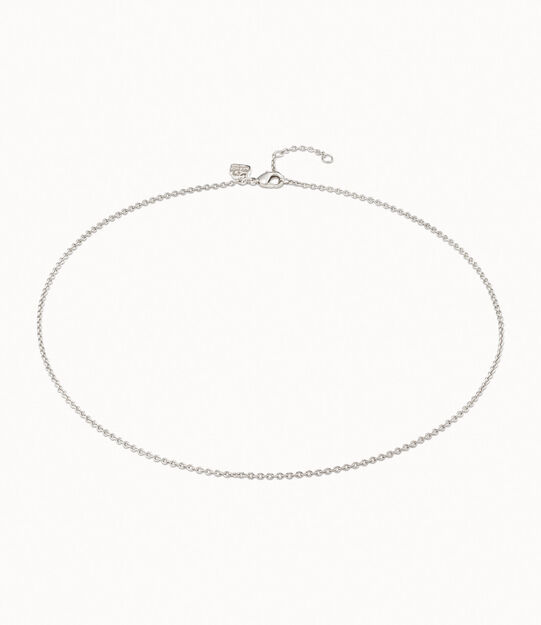 Collar corto bañado en plata de ley