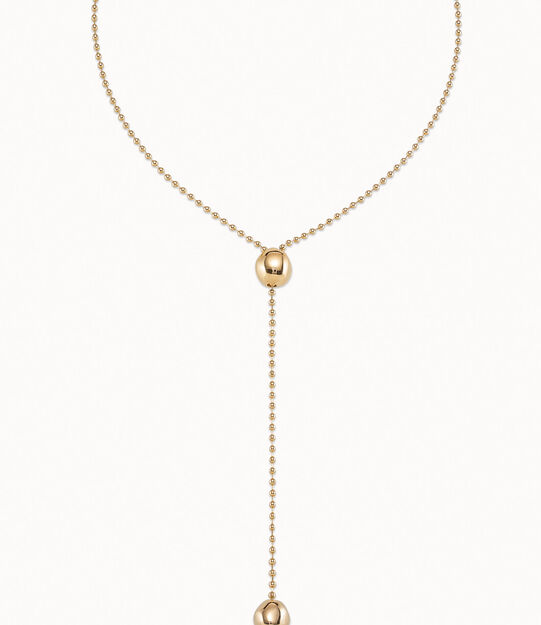 Long adjustable chain necklace