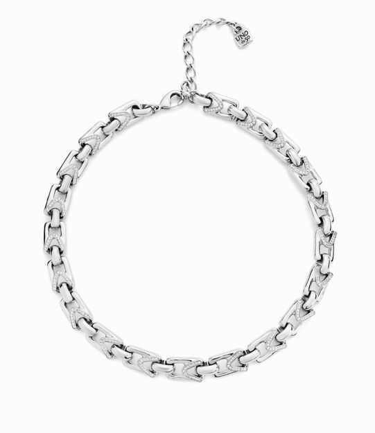 Rectangular links chain necklace