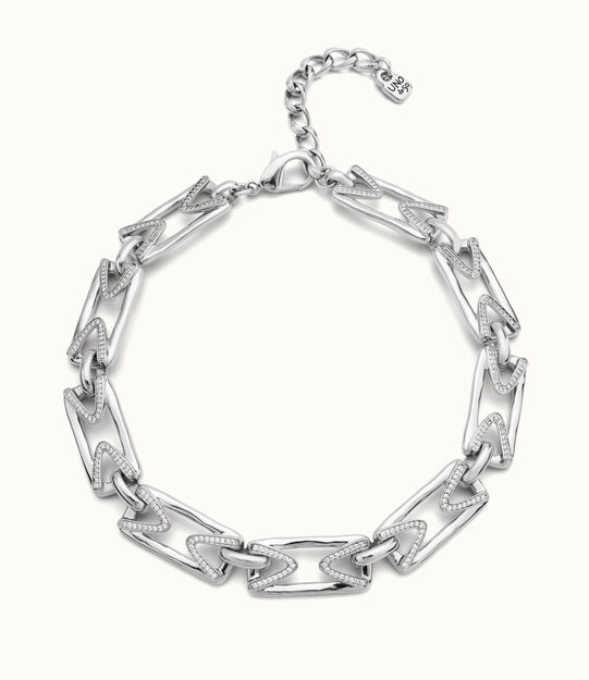 Multi strand chain necklace with topaz