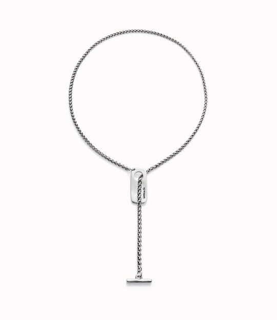 Adjustable link chain necklace, Silver Adjustable link chain necklace