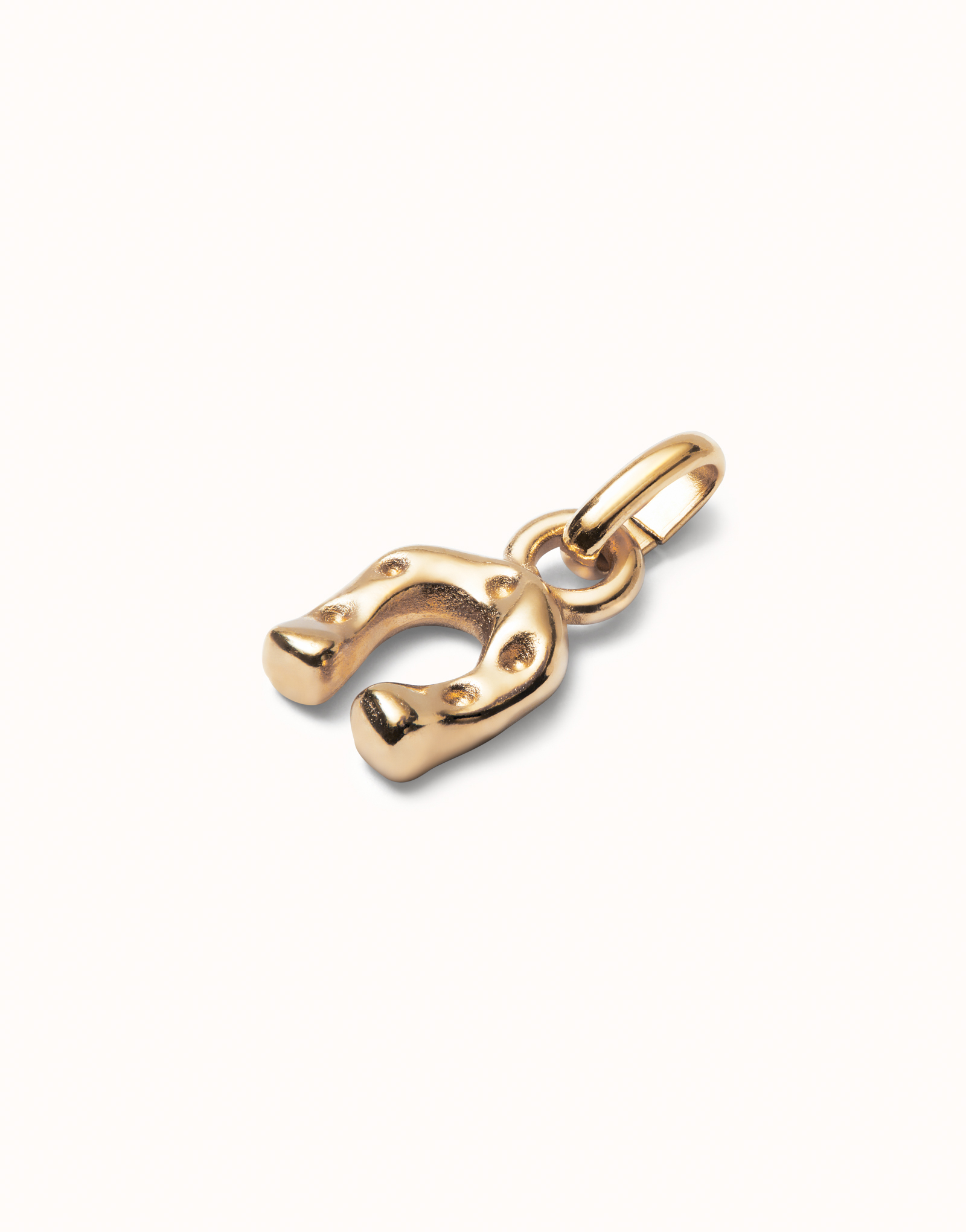 Horseshoe-shaped Charm, Golden, large thumbnail