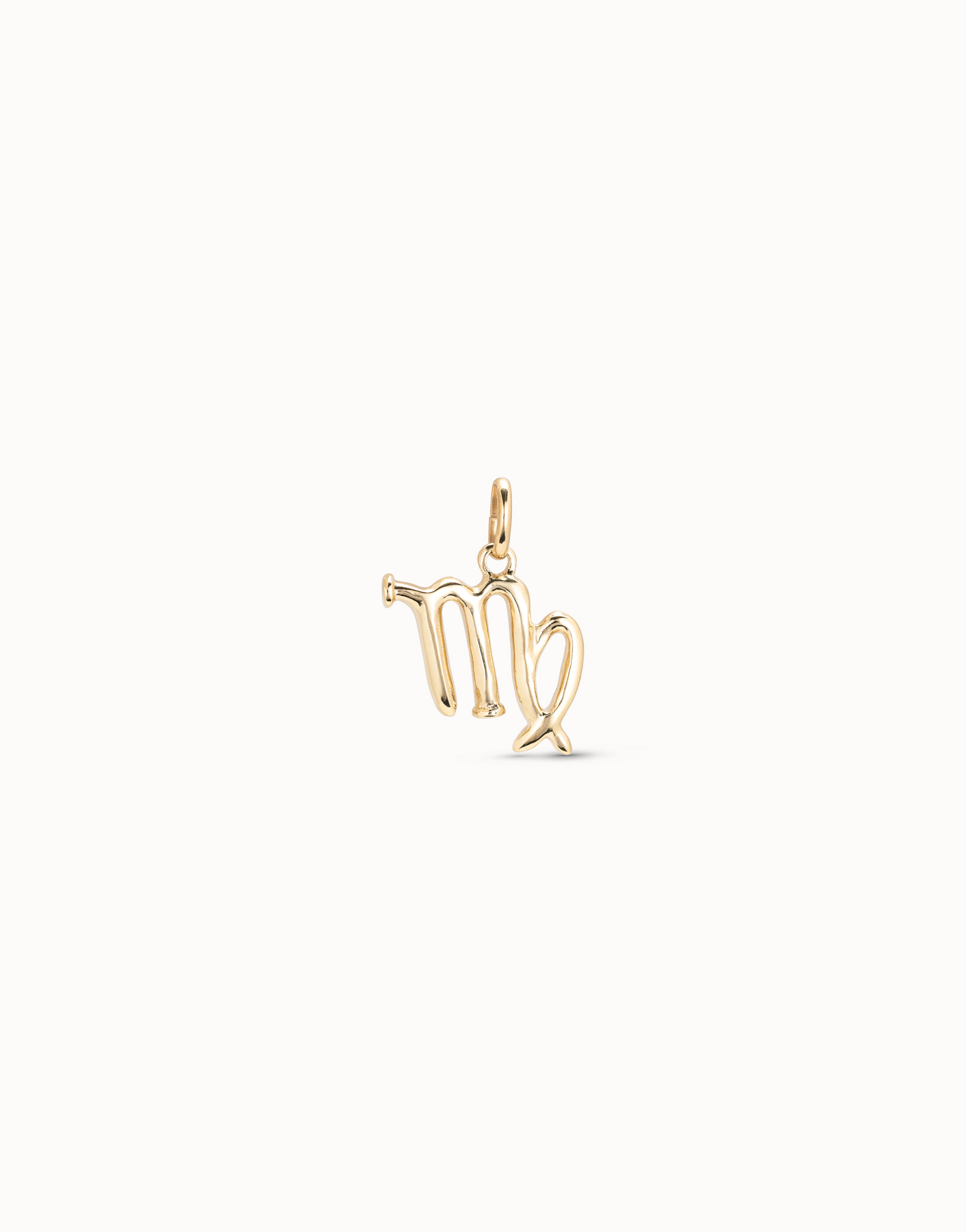 Virgo shaped charm, Golden, large thumbnail