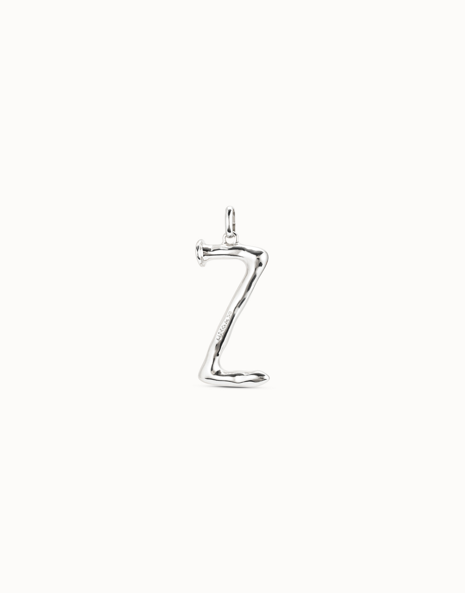 Large Z initial charm, Silver, large thumbnail