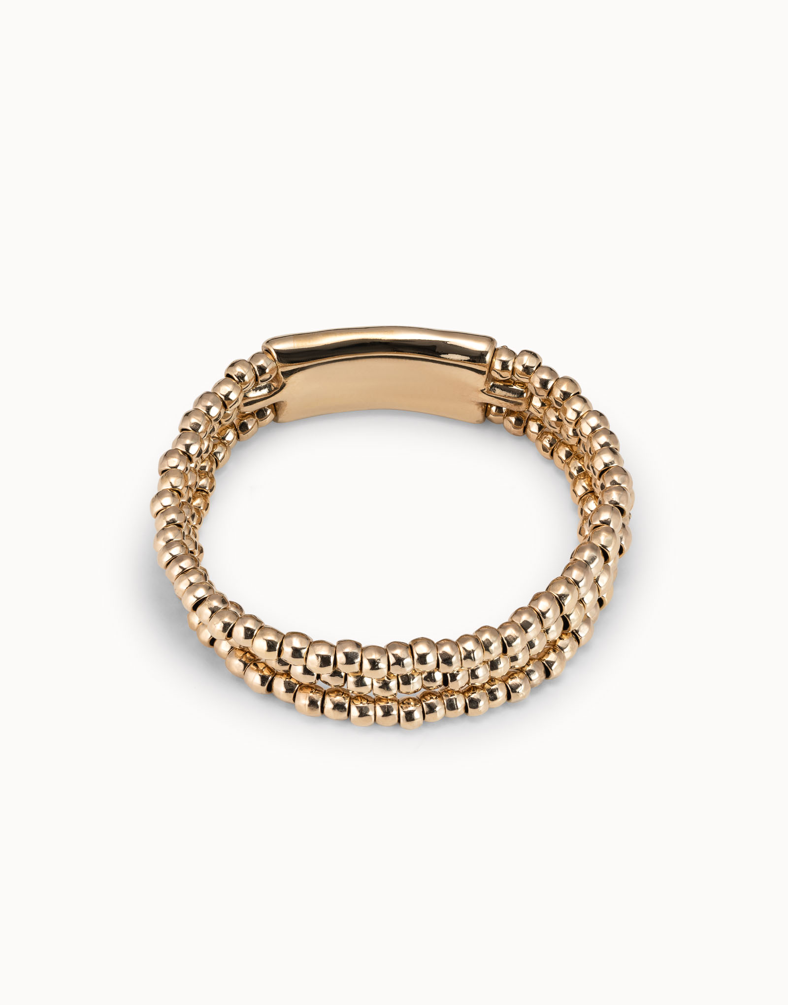 Bracelet Heavy Metal, Golden, large thumbnail