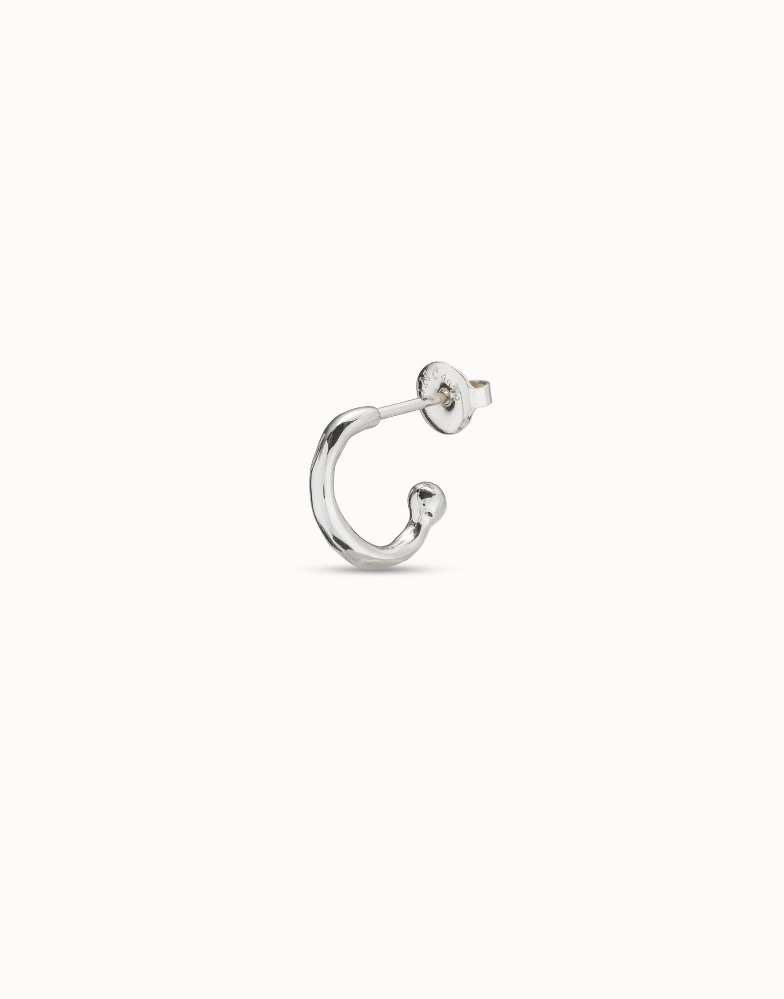 Piercing plaqué argent en forme d’anneau, Argent, large thumbnail
