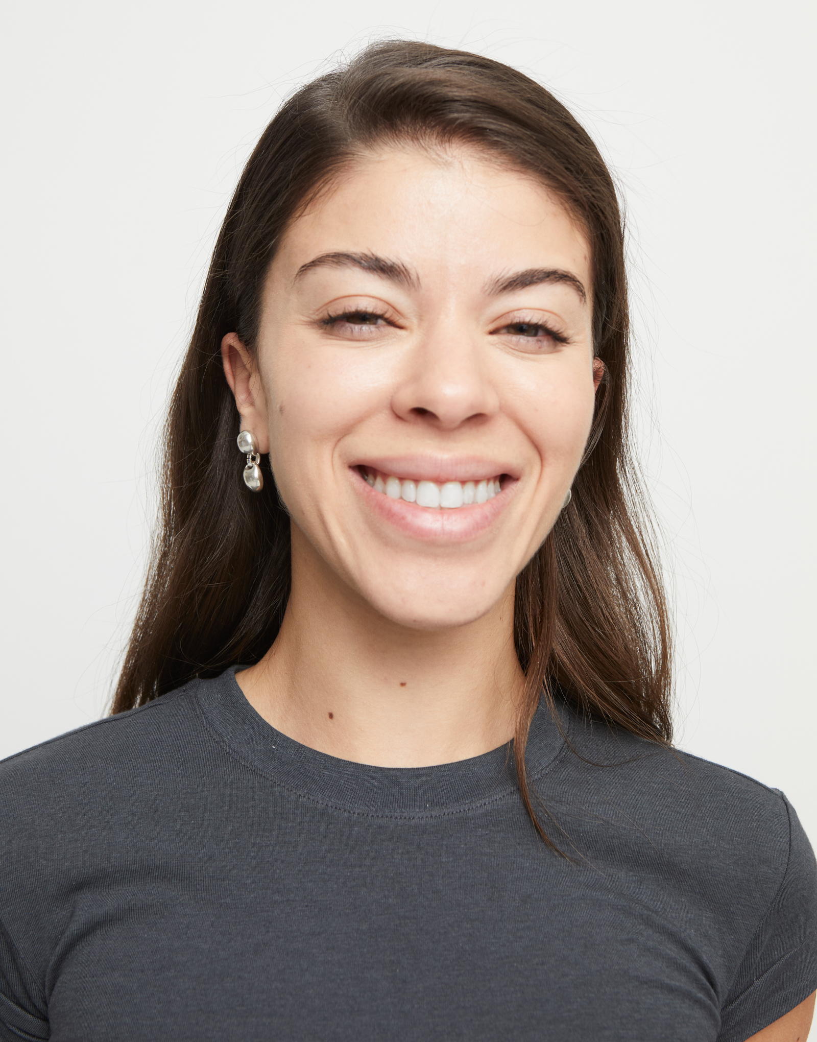 Drop earrings with two beads, Silver, large thumbnail