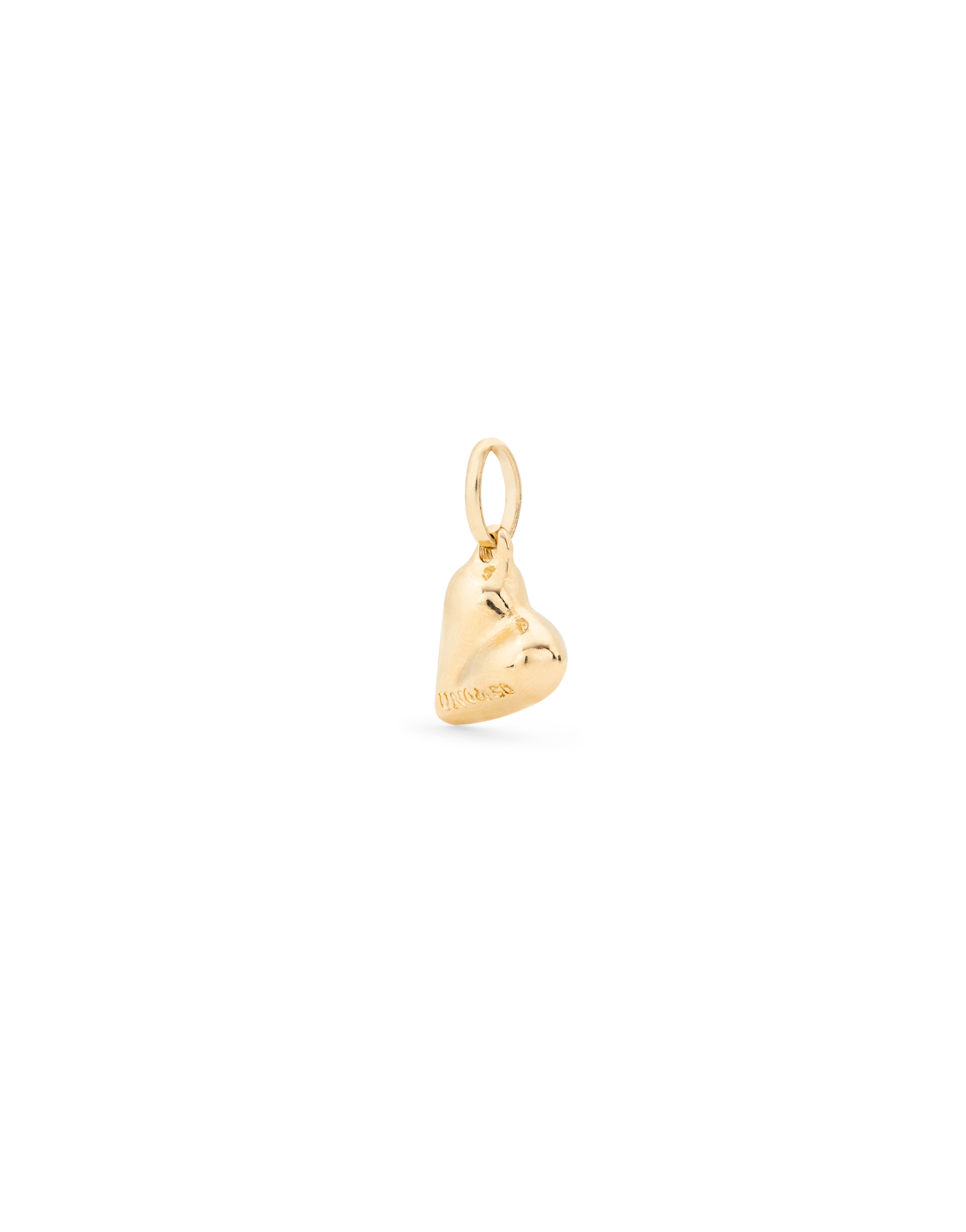 Charm bañado en oro de 18K con forma de corazón, Dorado, large thumbnail