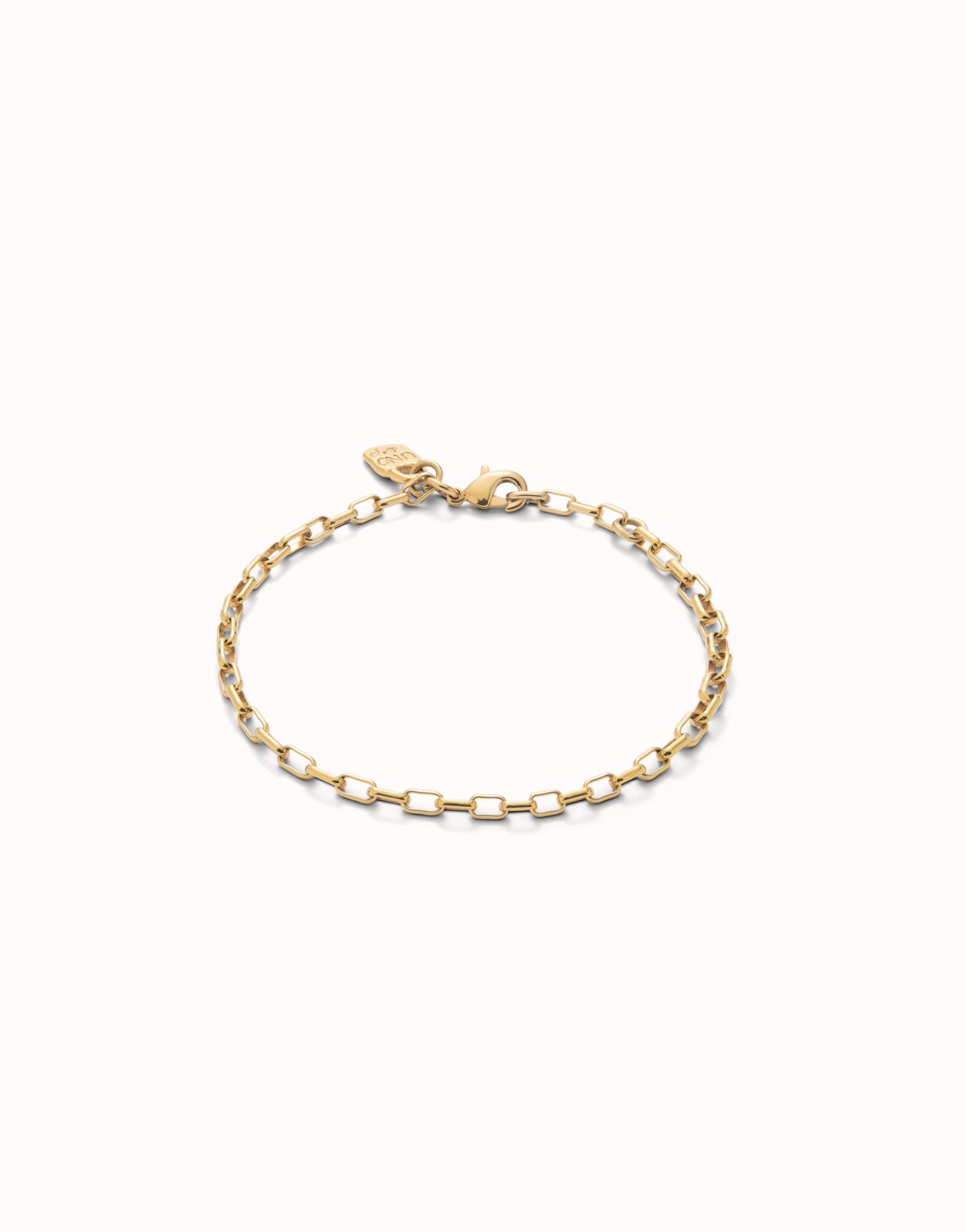 Mid-sized link charm chain bracelet, Golden, large thumbnail