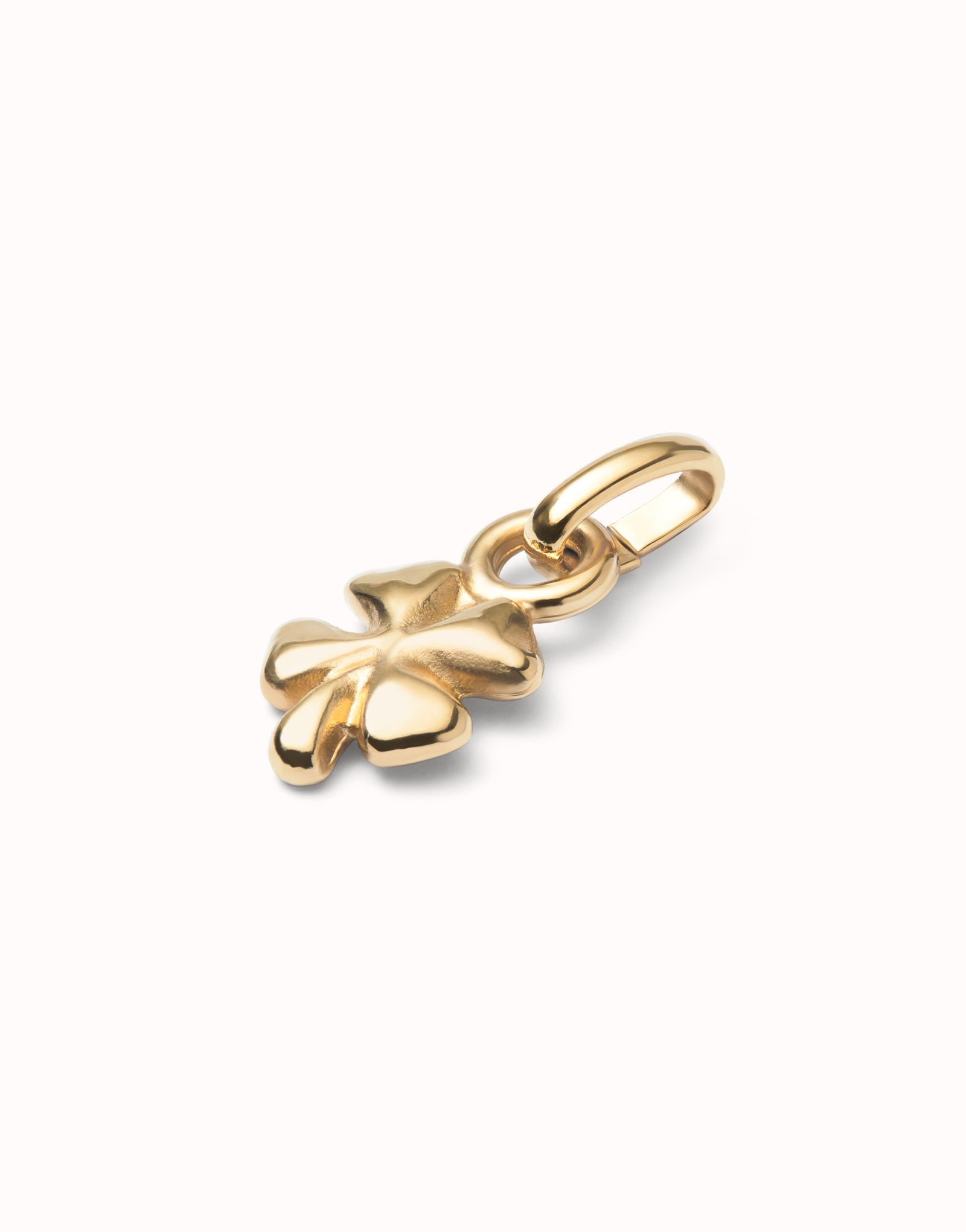 Clover-shaped charm, Golden, large thumbnail