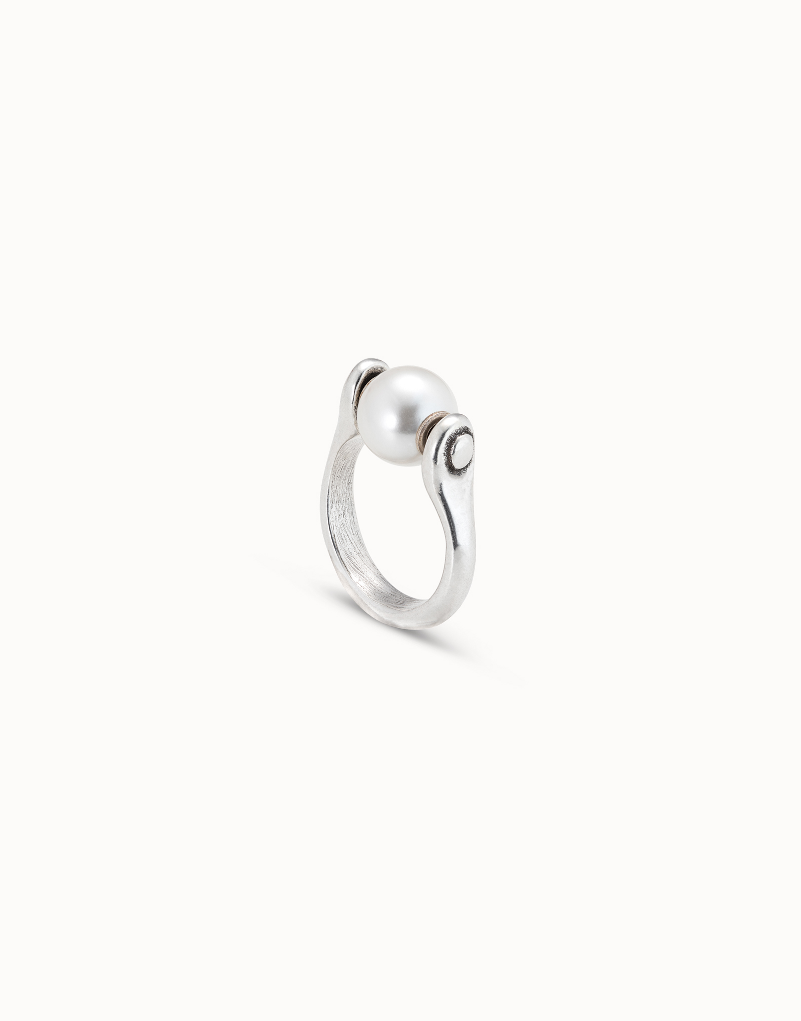 Pearl ring, Silver, large thumbnail