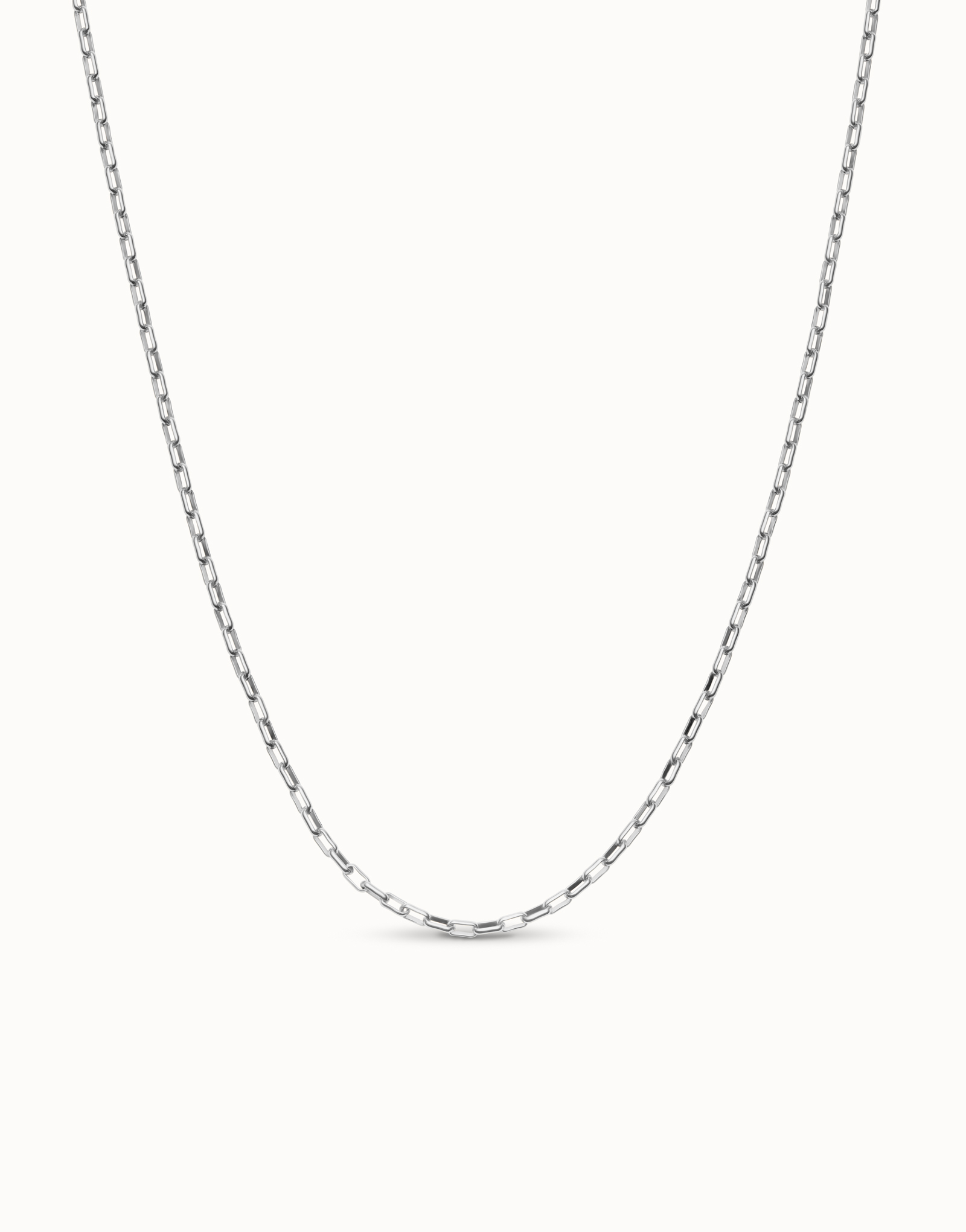 Long link chain necklace, Silver, large thumbnail