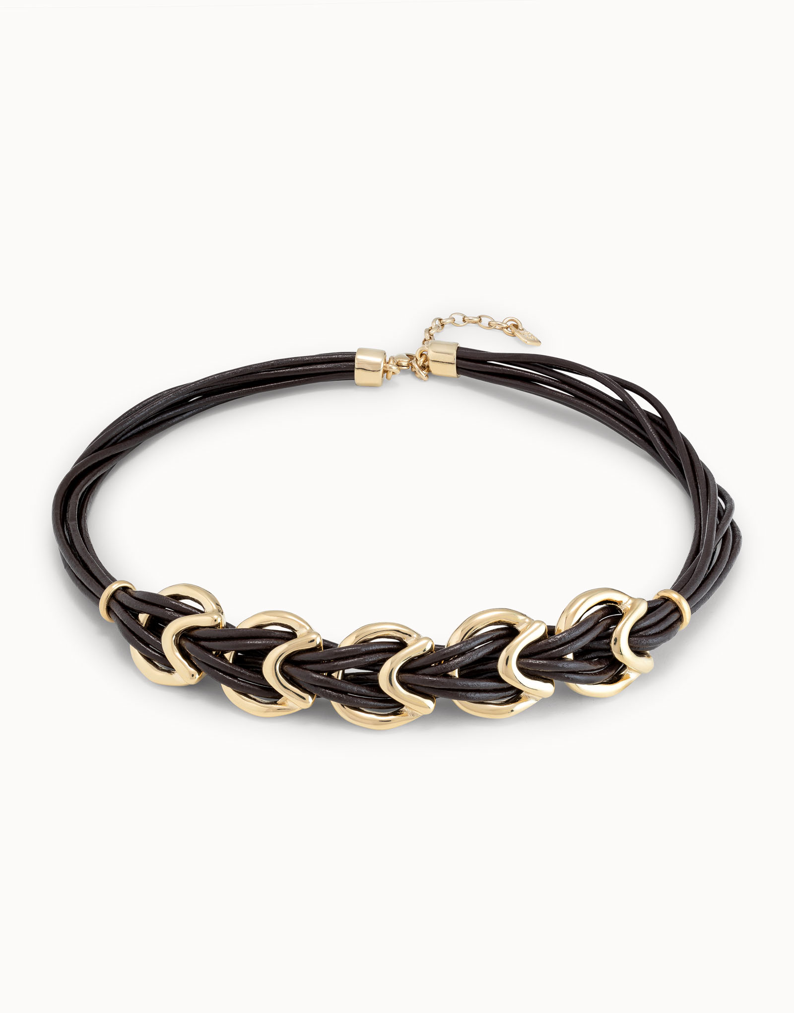 Necklace StepByStep, Golden, large thumbnail