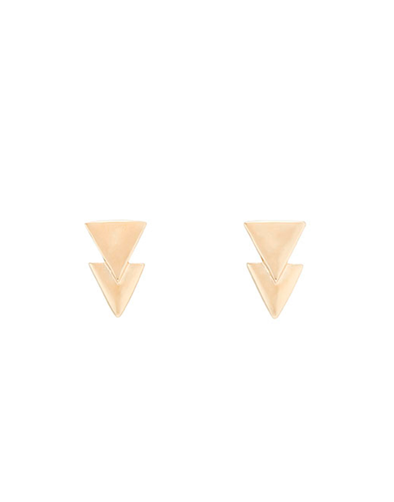 Double Sense Earrings, Golden, large thumbnail