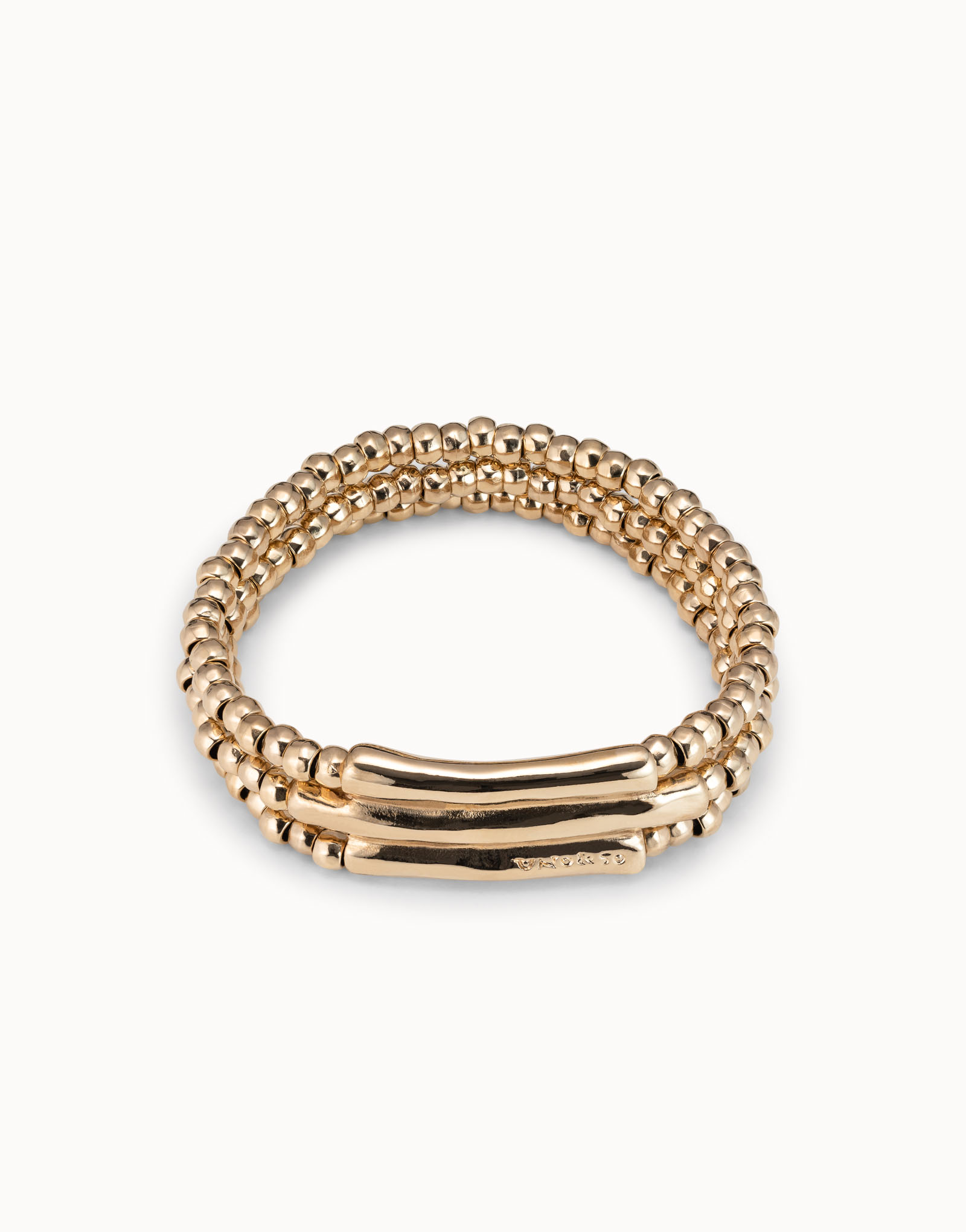 Bracelet Heavy Metal, Golden, large thumbnail