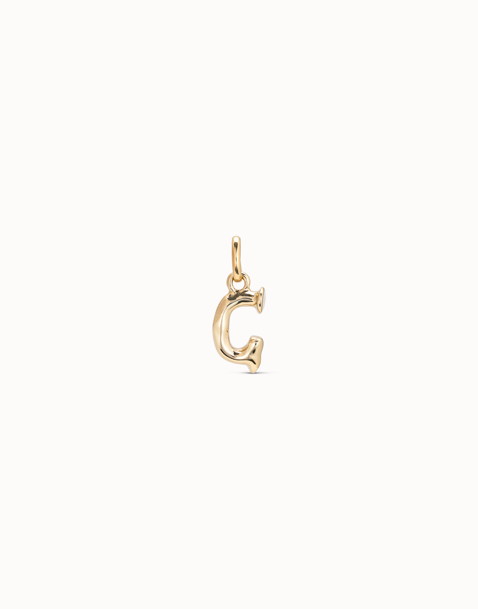 Medium G initial charm, Golden, large thumbnail