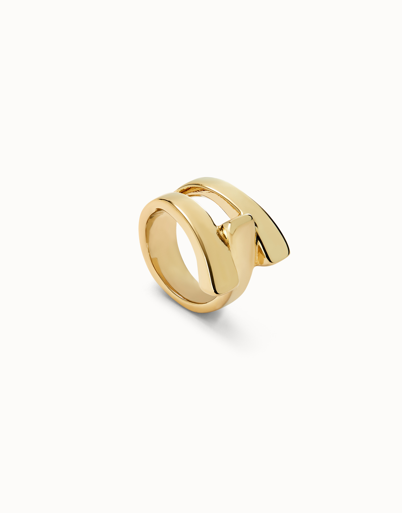 Cross link ring, Golden, large thumbnail