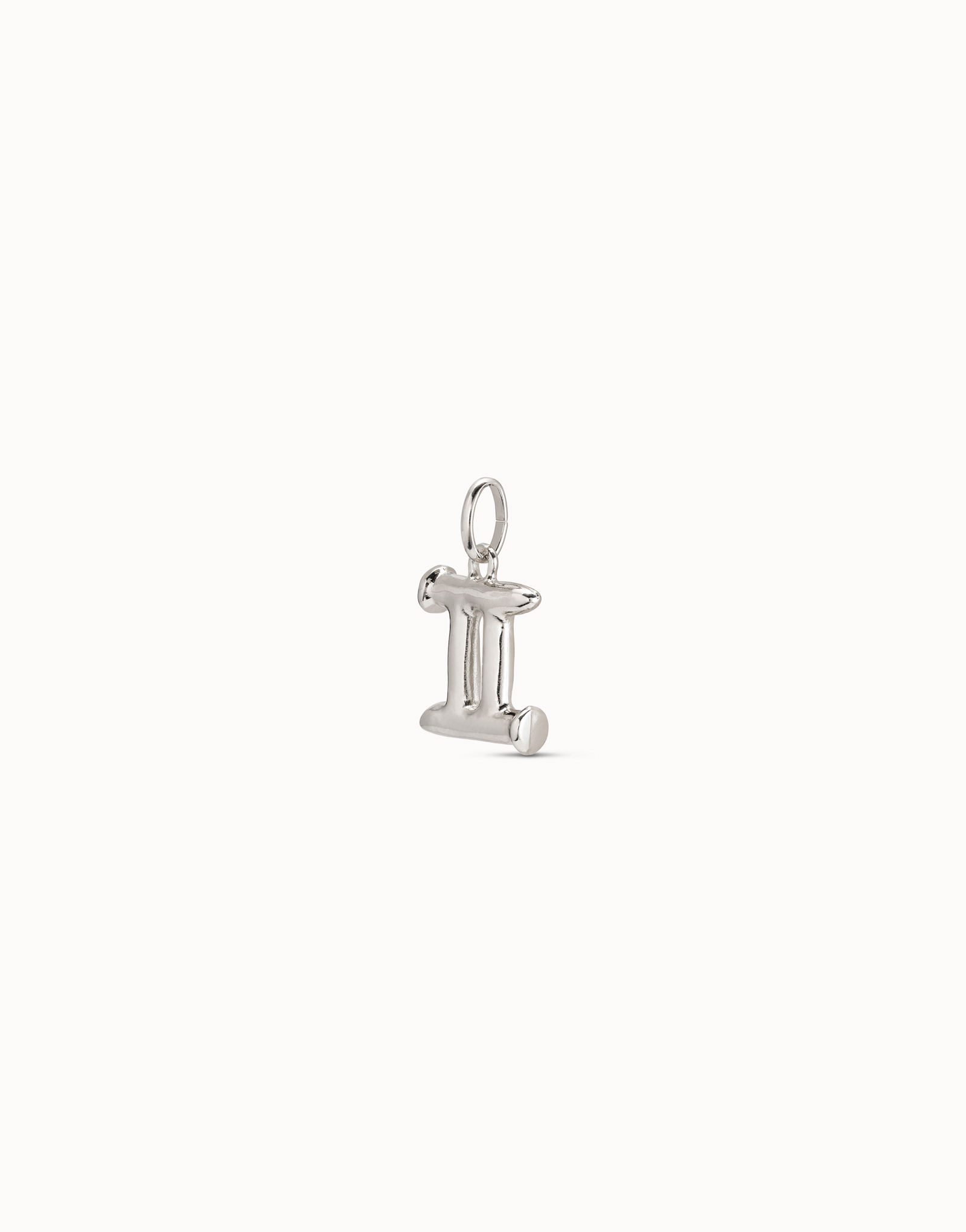 Gemini shaped charm, Silver, large thumbnail