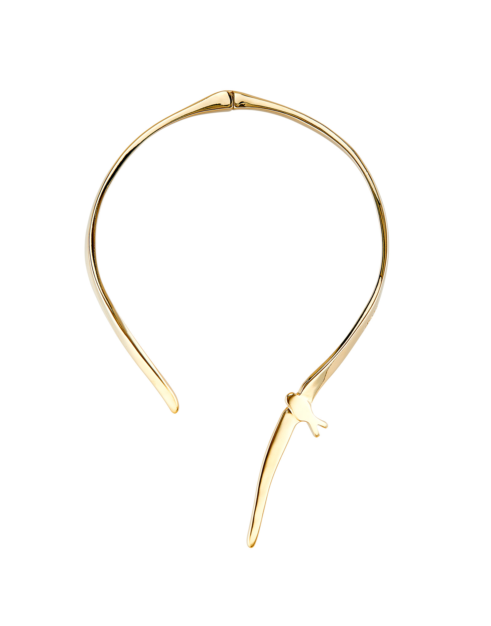 Fly me to the moon Necklace, Golden, large thumbnail