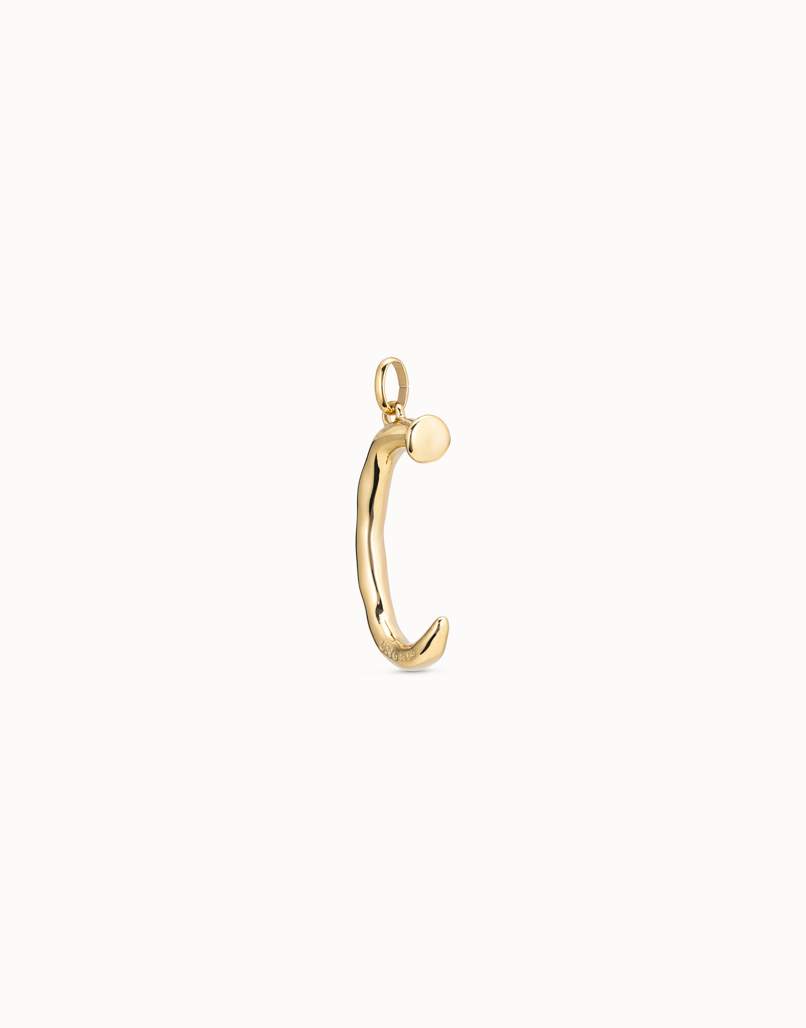 Large C initial charm, Golden, large thumbnail