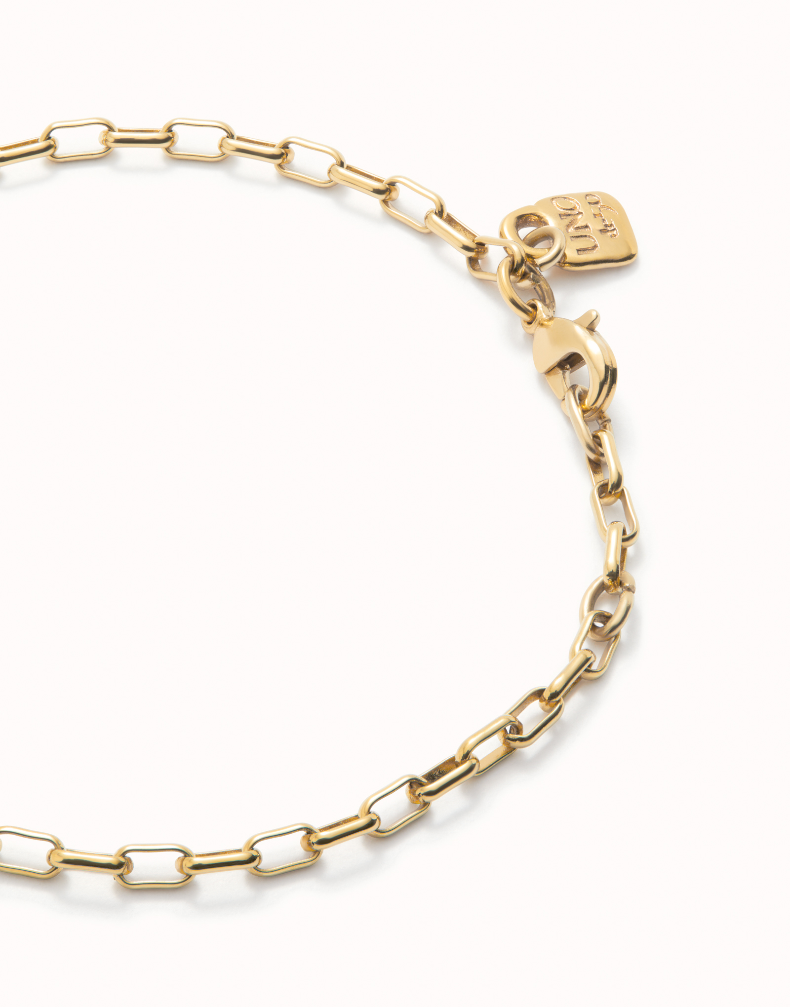 Mid-sized link charm chain bracelet, Golden, large thumbnail