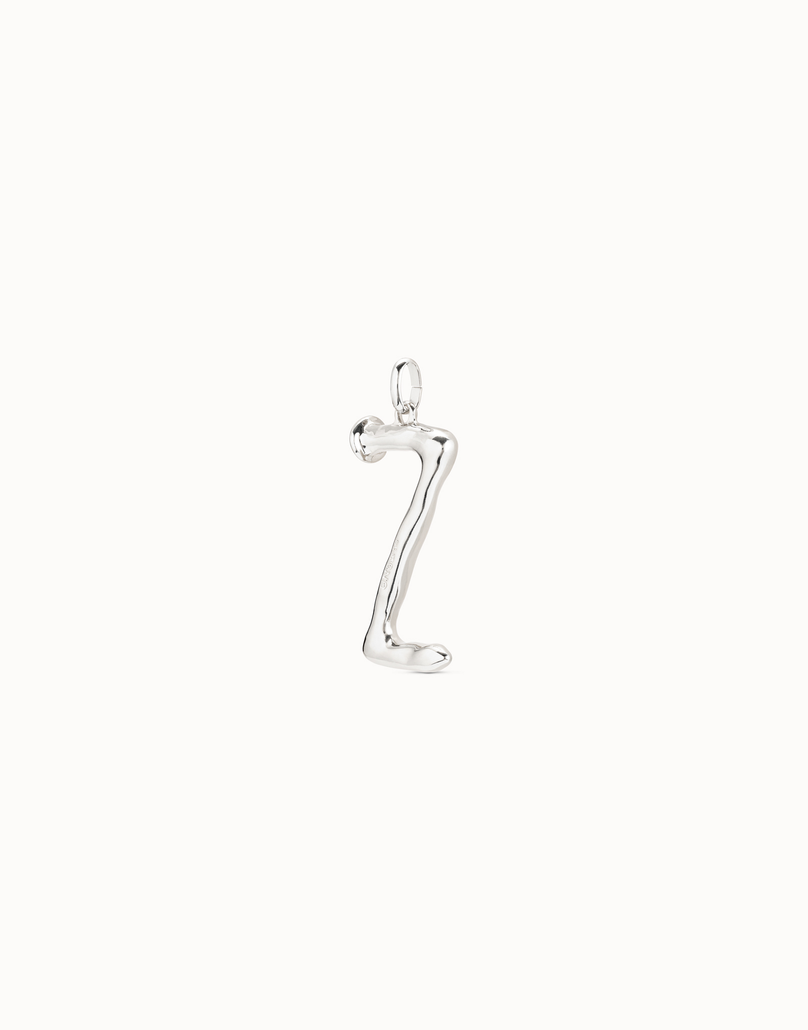 Large Z initial charm, Silver, large thumbnail