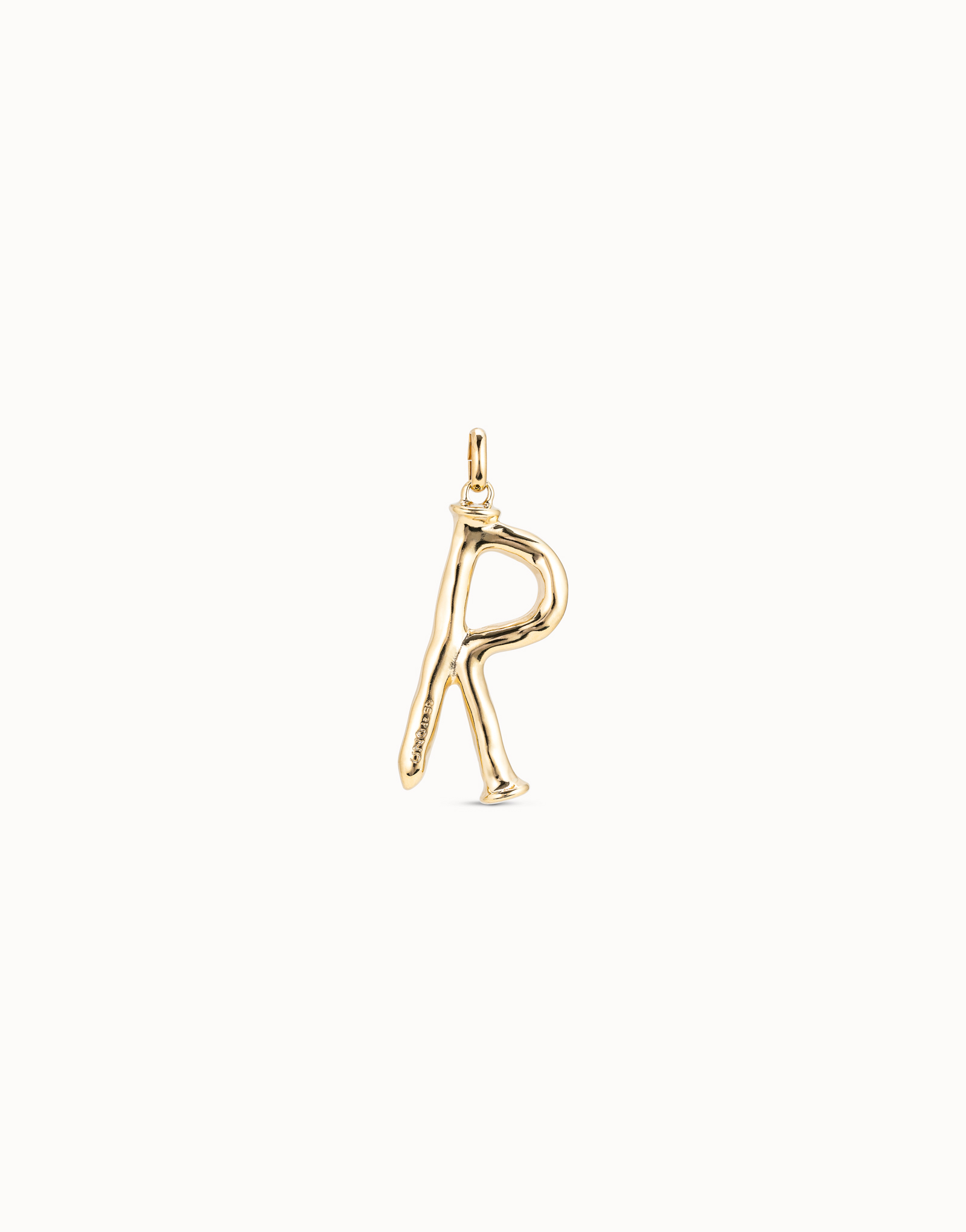 Large R initial charm, Golden, large thumbnail