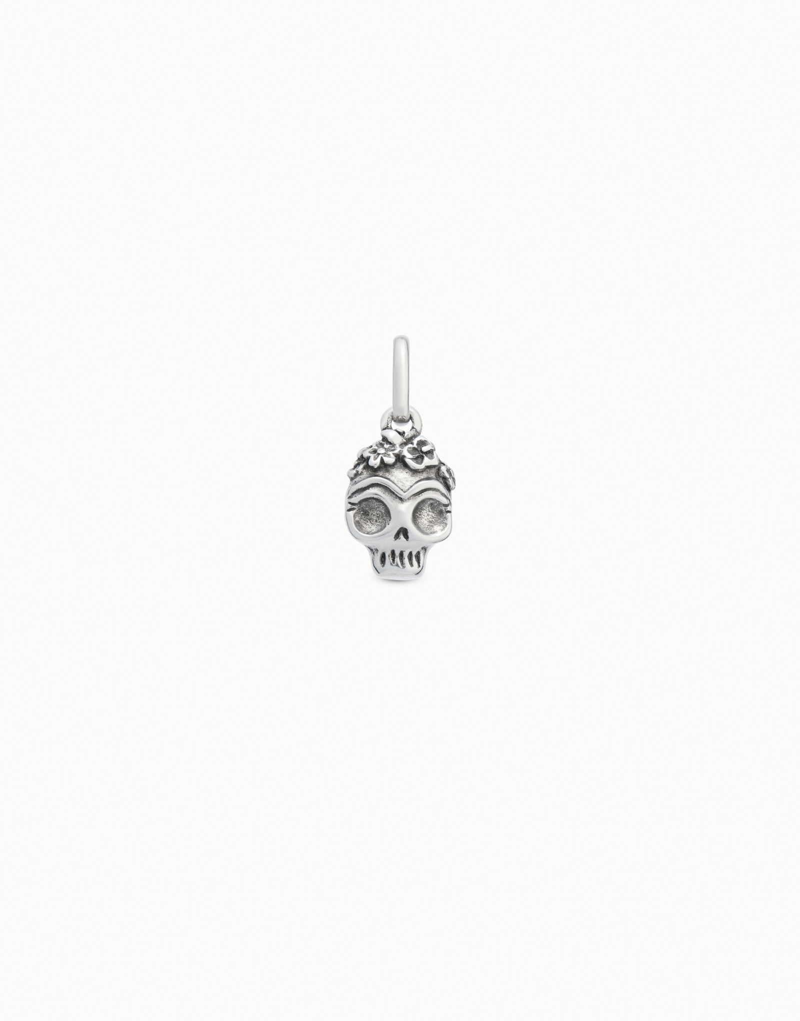 Skull Charm, Silver, large thumbnail