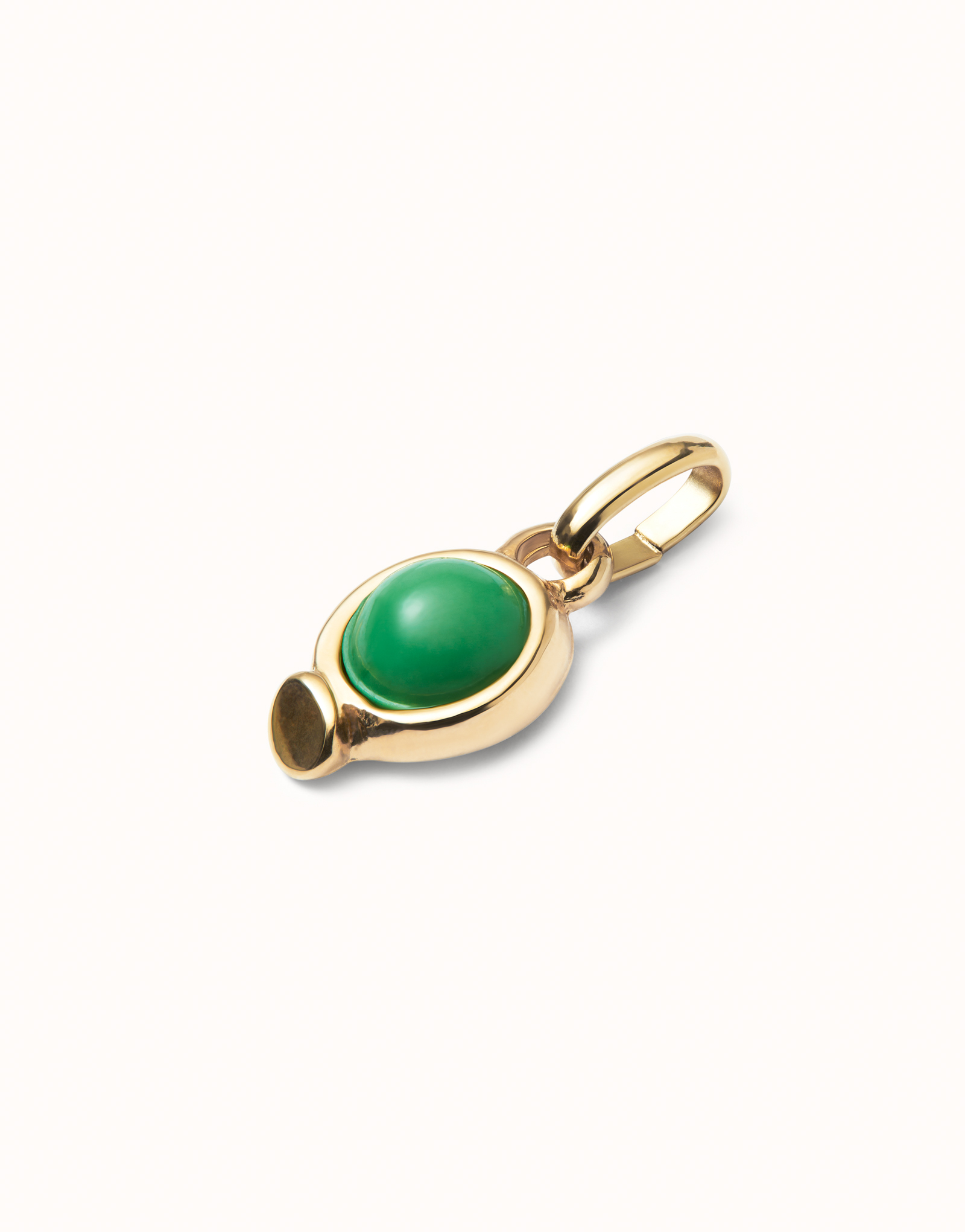 Charm with red stone, Golden, large thumbnail