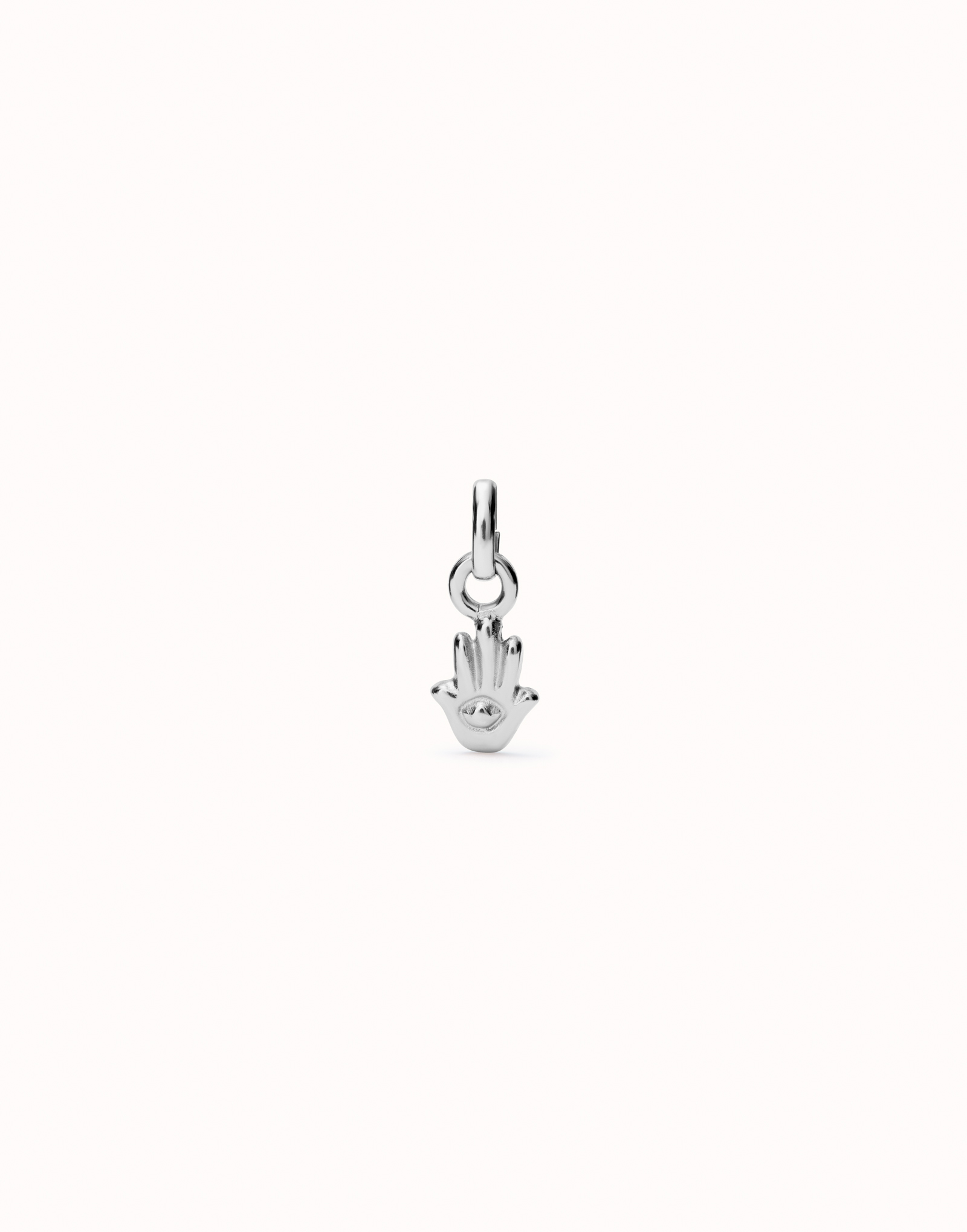 Hamsa-shaped Charm, Silver, large thumbnail
