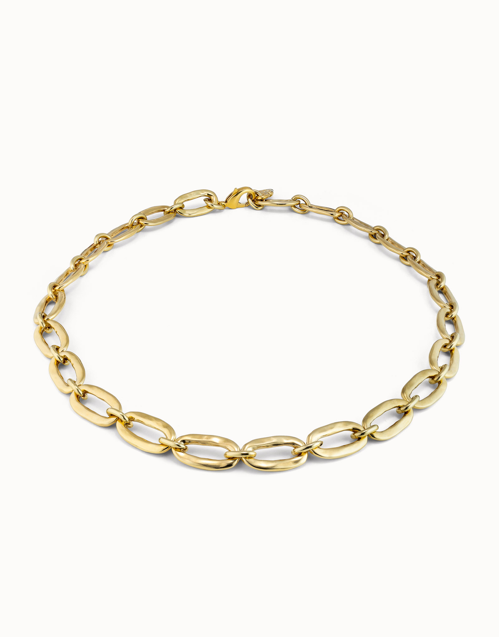 Link chain necklace, Golden, large thumbnail