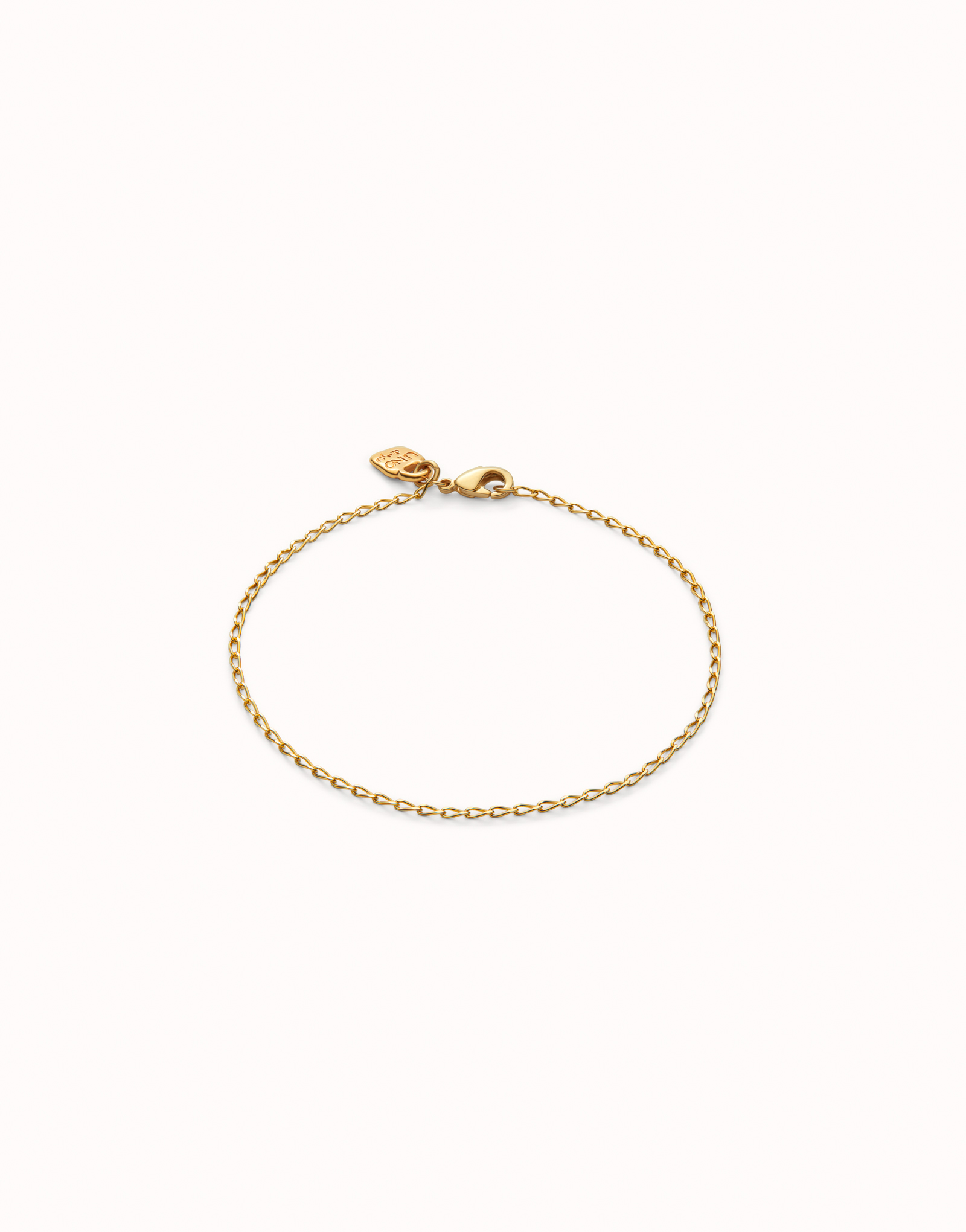 Oval link charm bracelet, Golden, large thumbnail