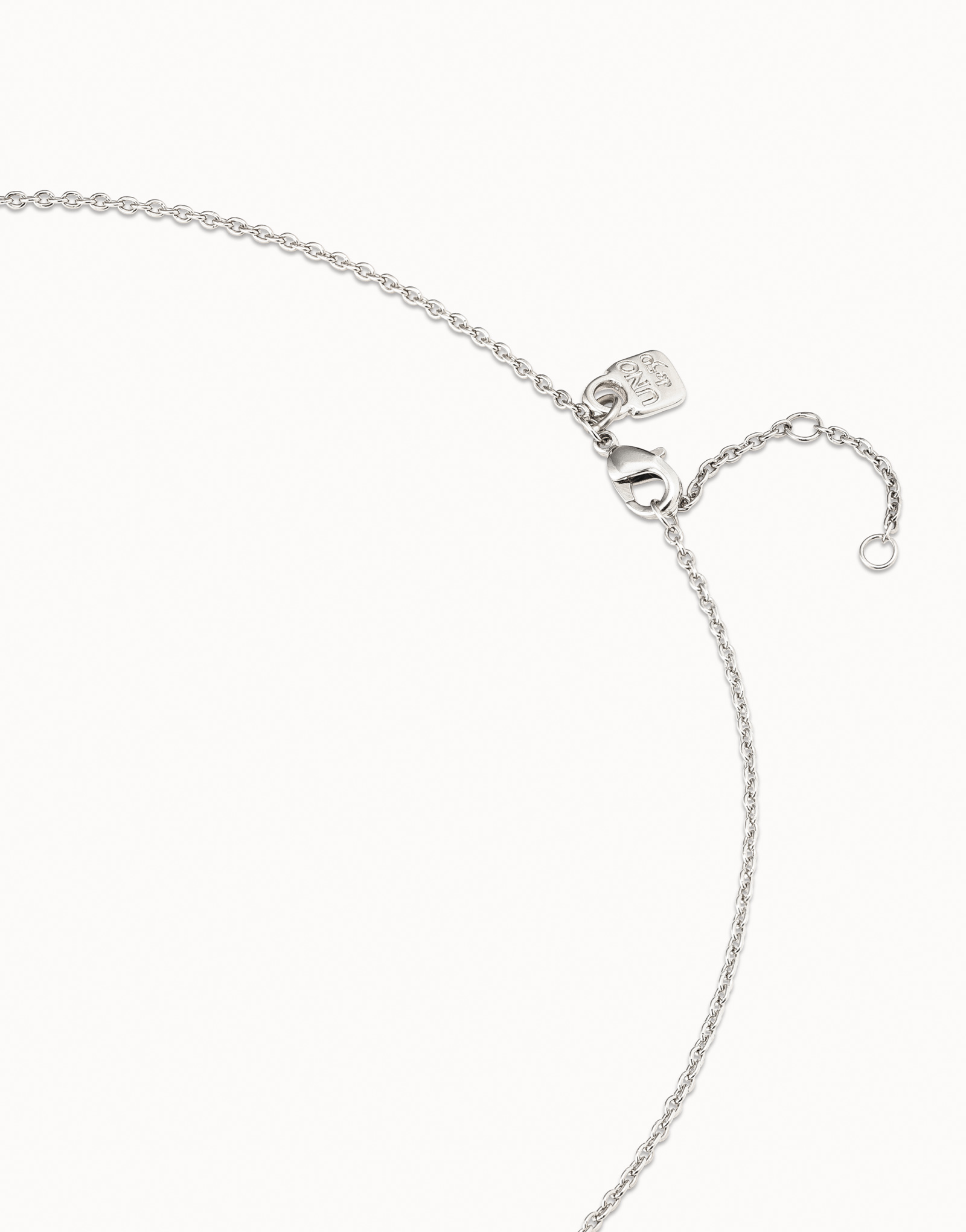 Collar corto bañado en plata de ley, Plateado, large thumbnail