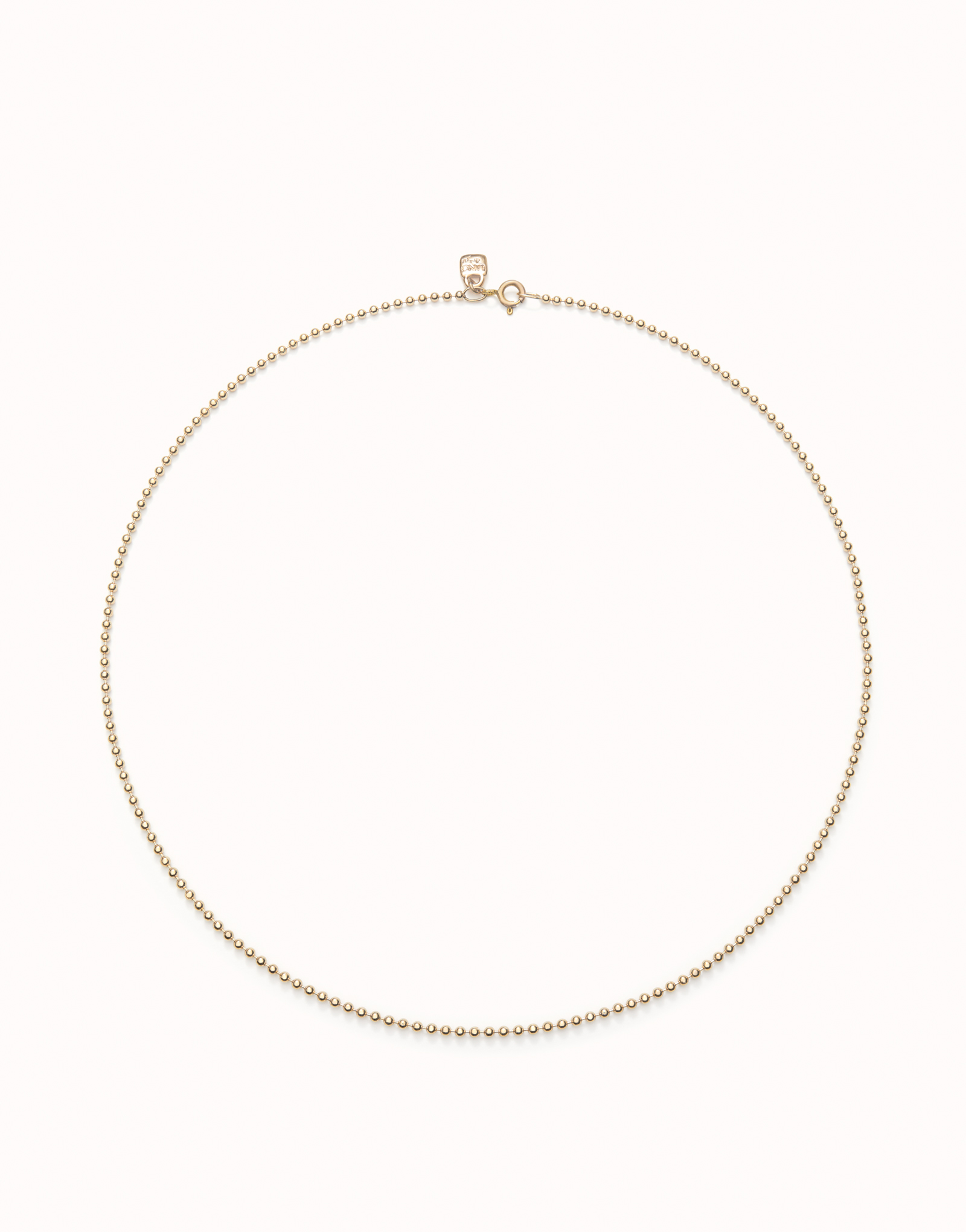 Link chain charm necklace, Golden, large thumbnail