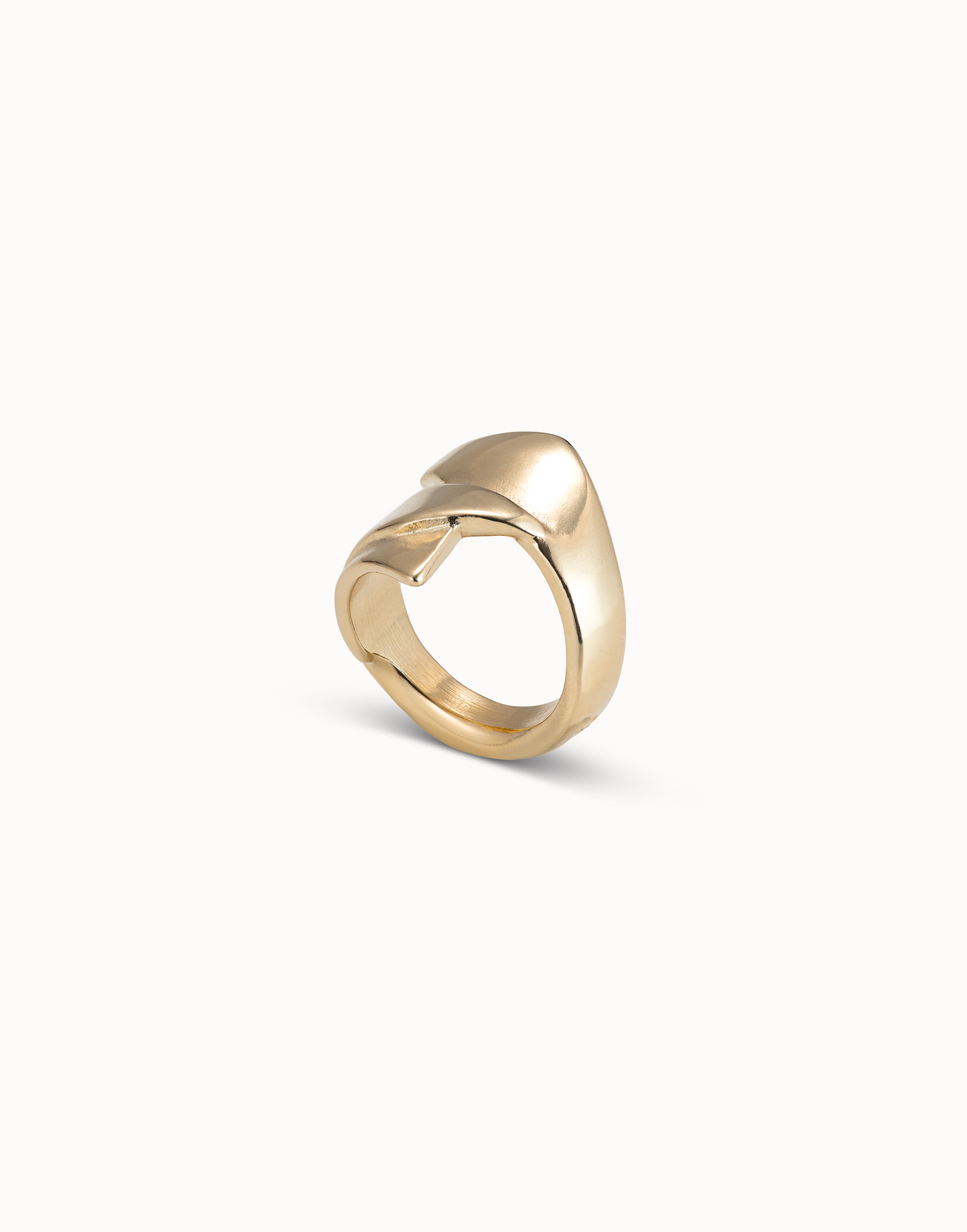 Open band ring, Golden, large thumbnail