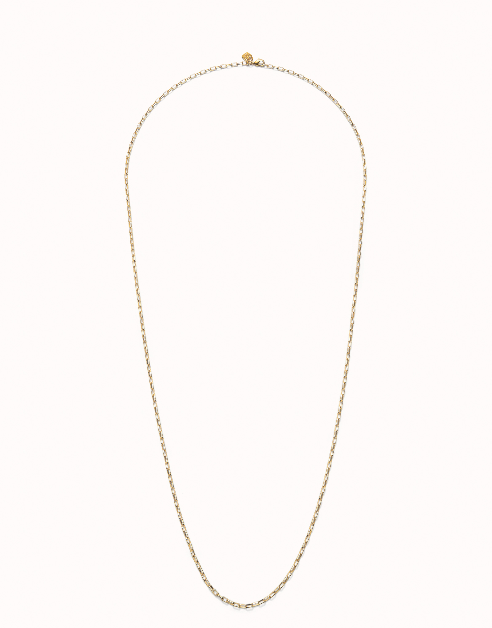Long link chain necklace, Golden, large thumbnail