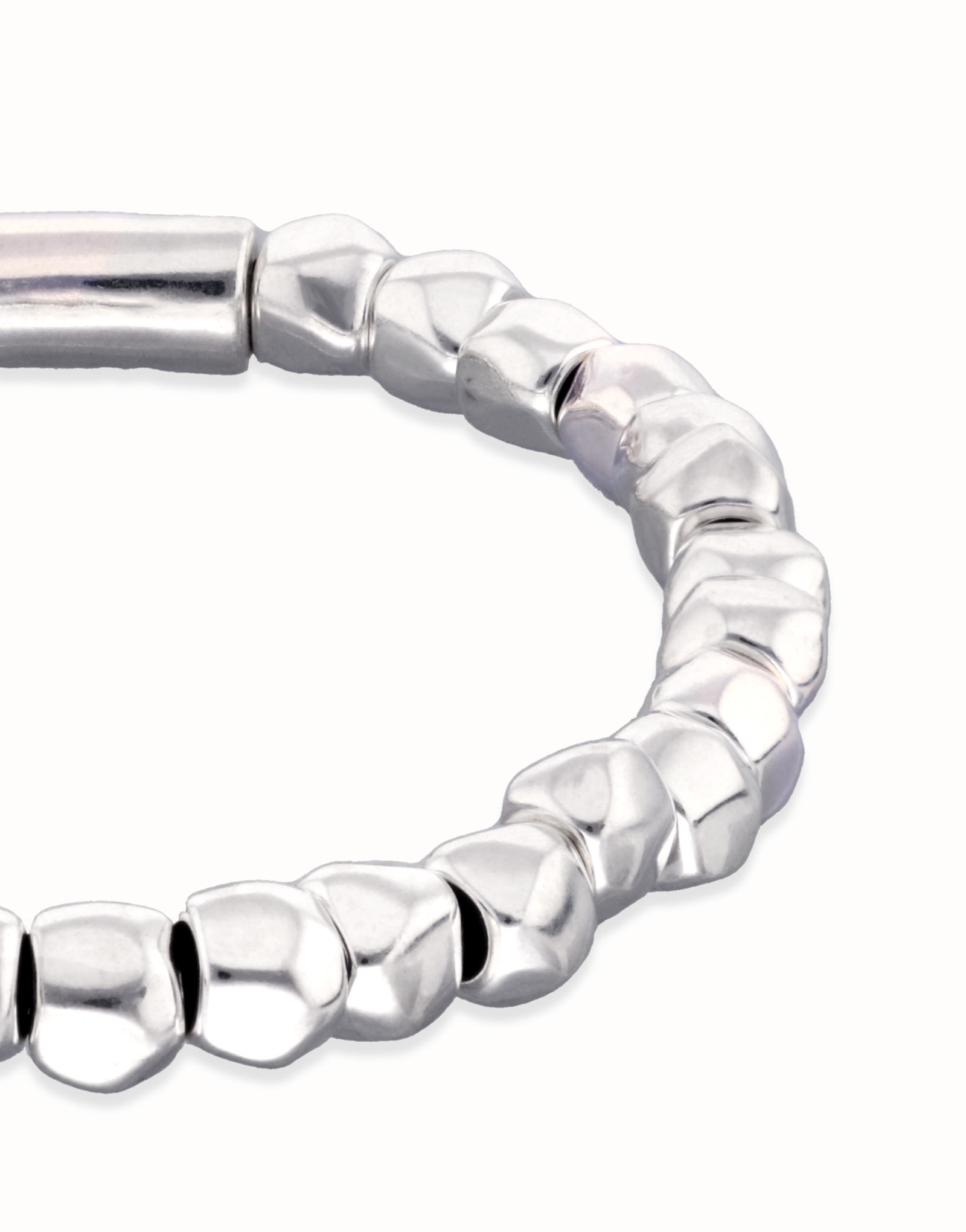 Stretch beaded bracelet, Silver, large thumbnail