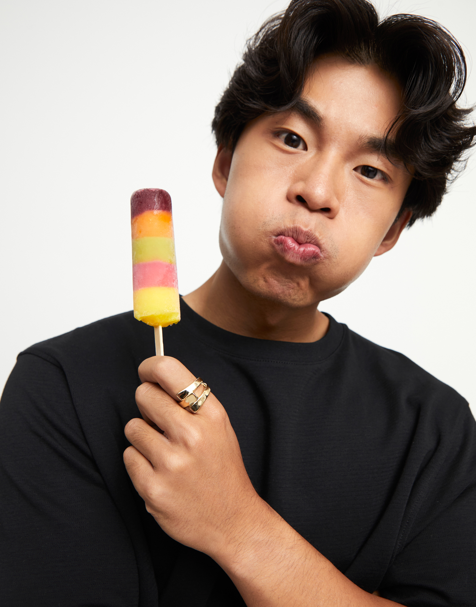 Cross link ring, Golden, large thumbnail