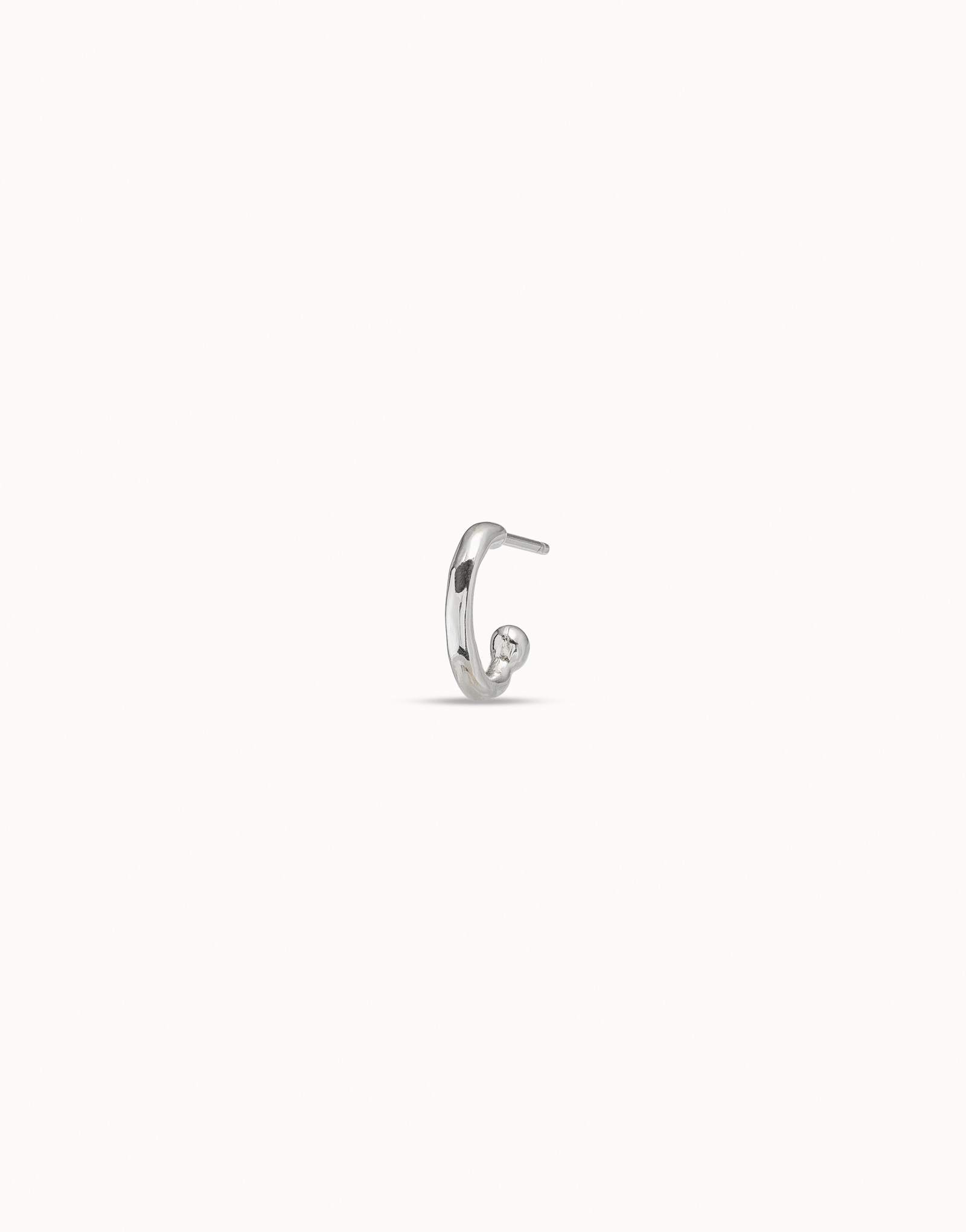 Piercing plaqué argent en forme d’anneau, Argent, large thumbnail