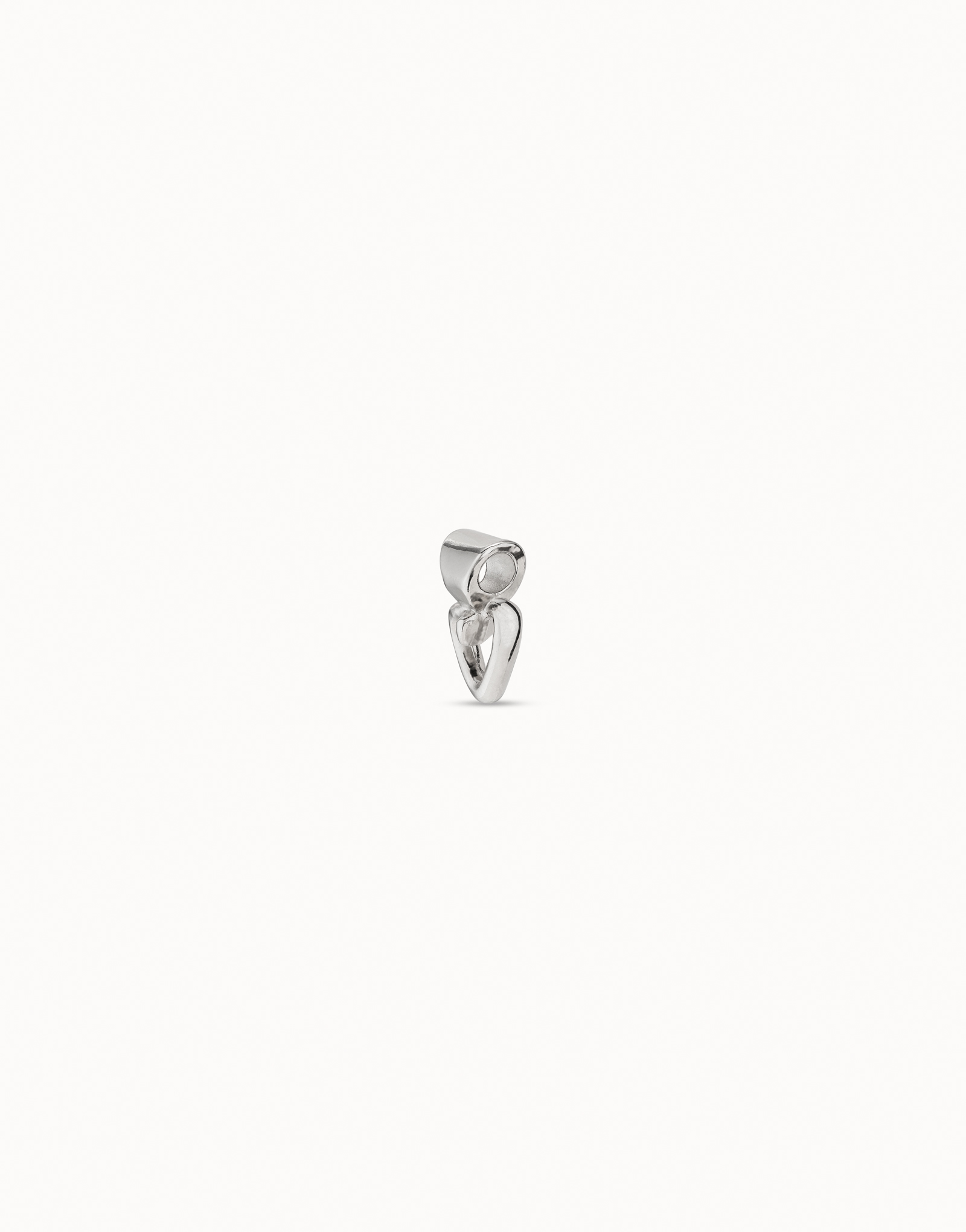 Heart shape charm, Silver, large thumbnail