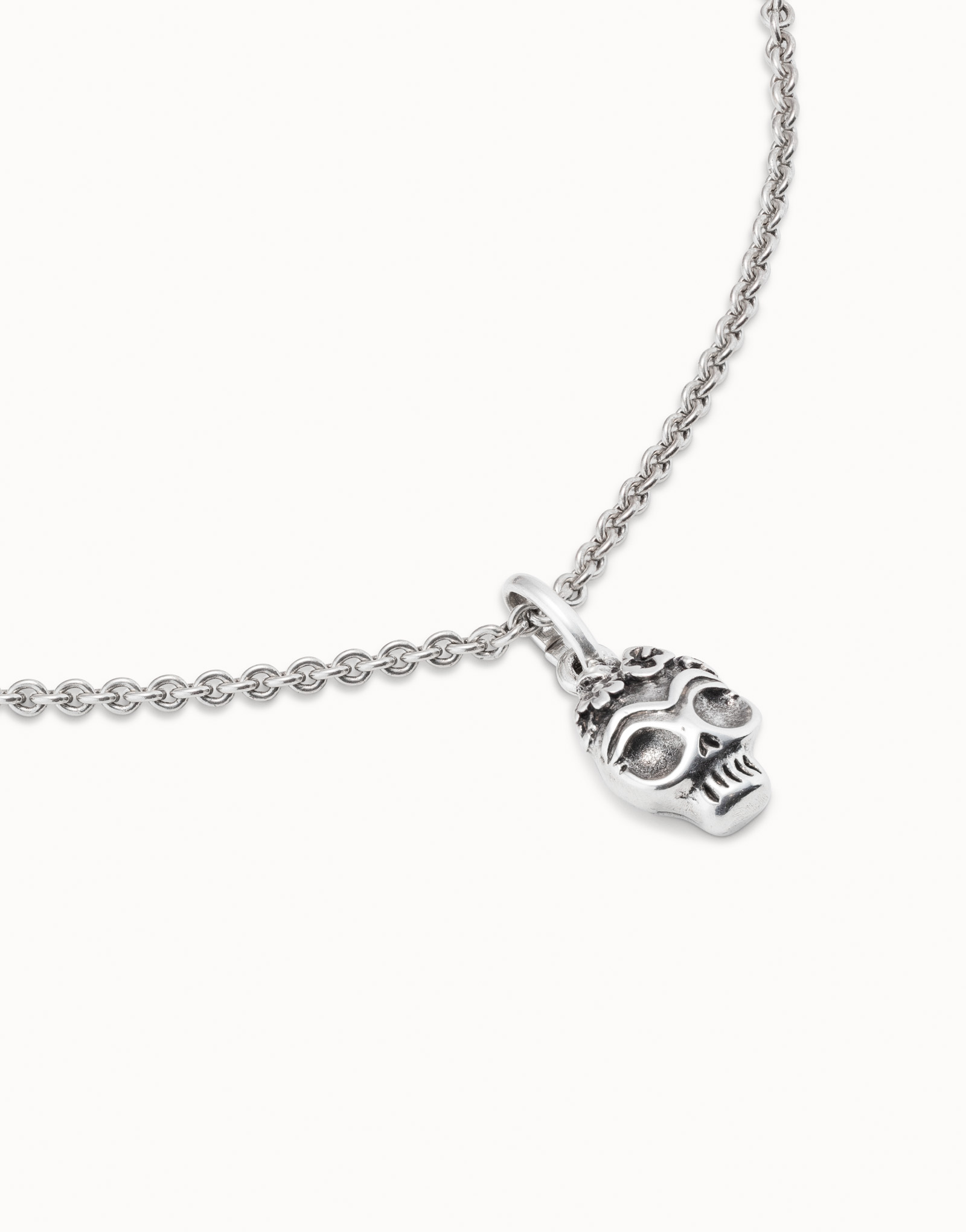 Skull Charm, Silver, large thumbnail