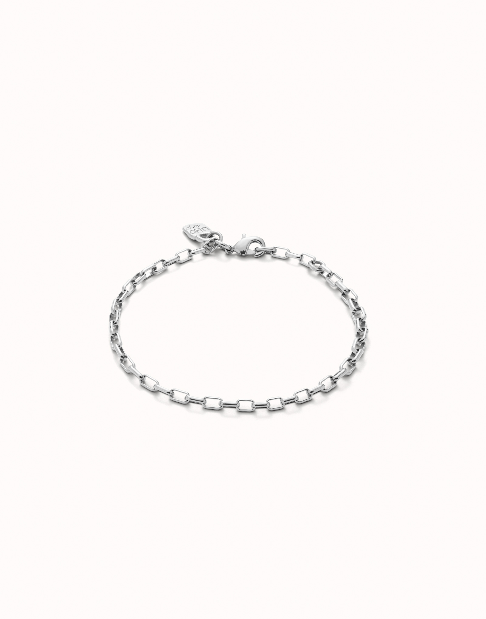 Mid-sized link charm chain bracelet, Silver, large thumbnail