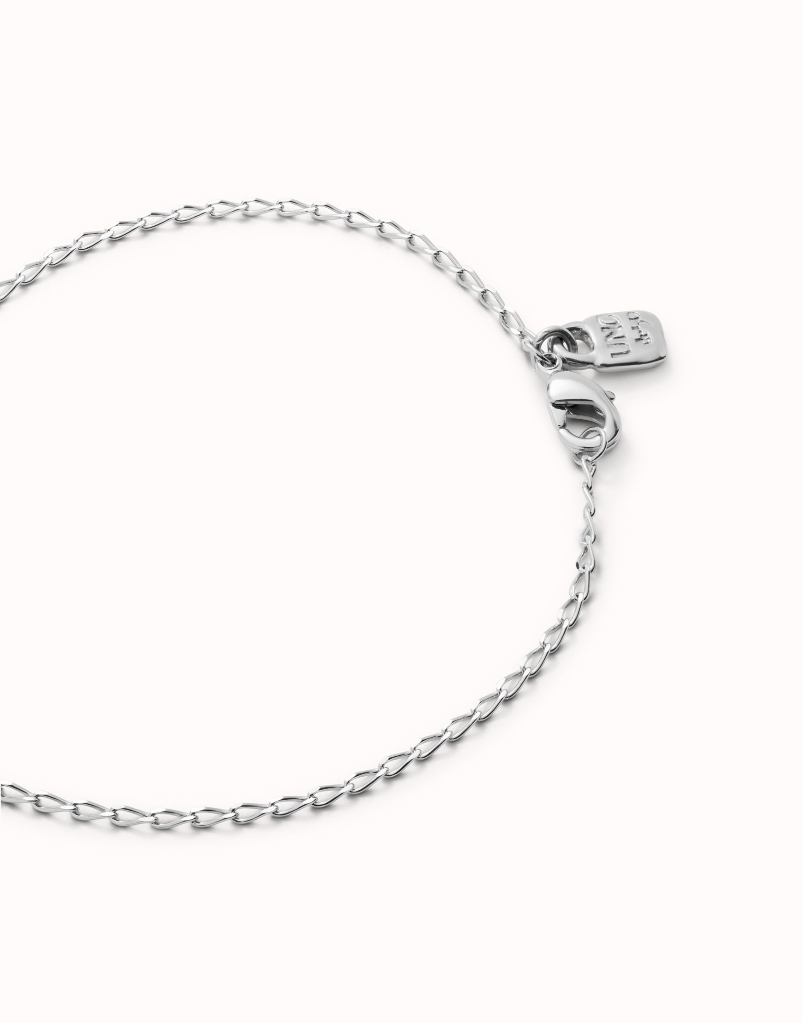 Oval link charm bracelet, Silver, large thumbnail