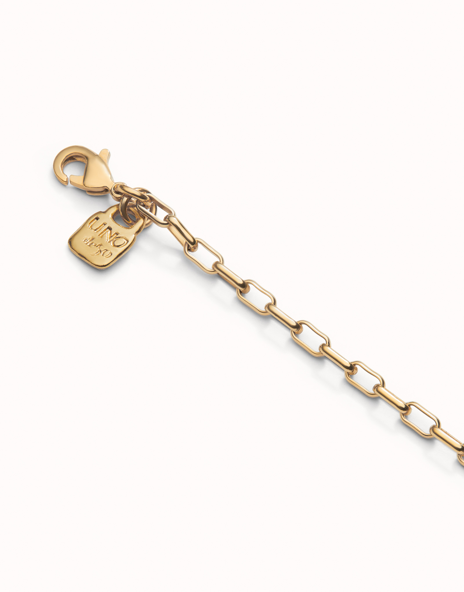 Long link chain necklace, Golden, large thumbnail