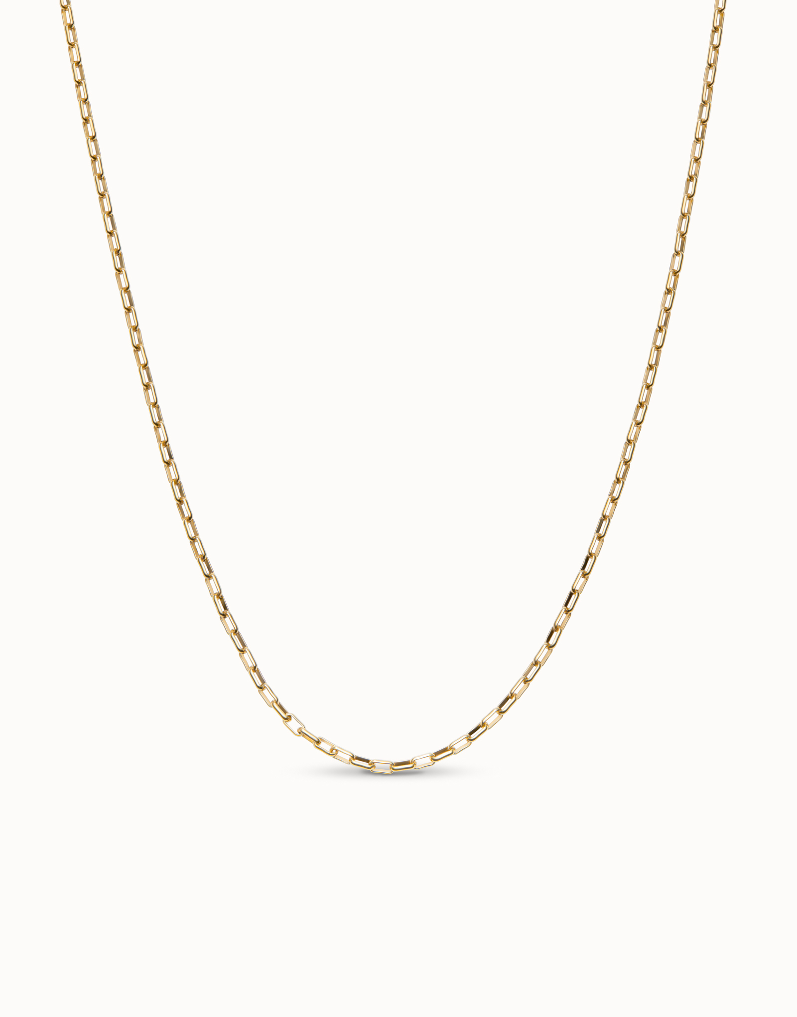 Long link chain necklace, Golden, large thumbnail