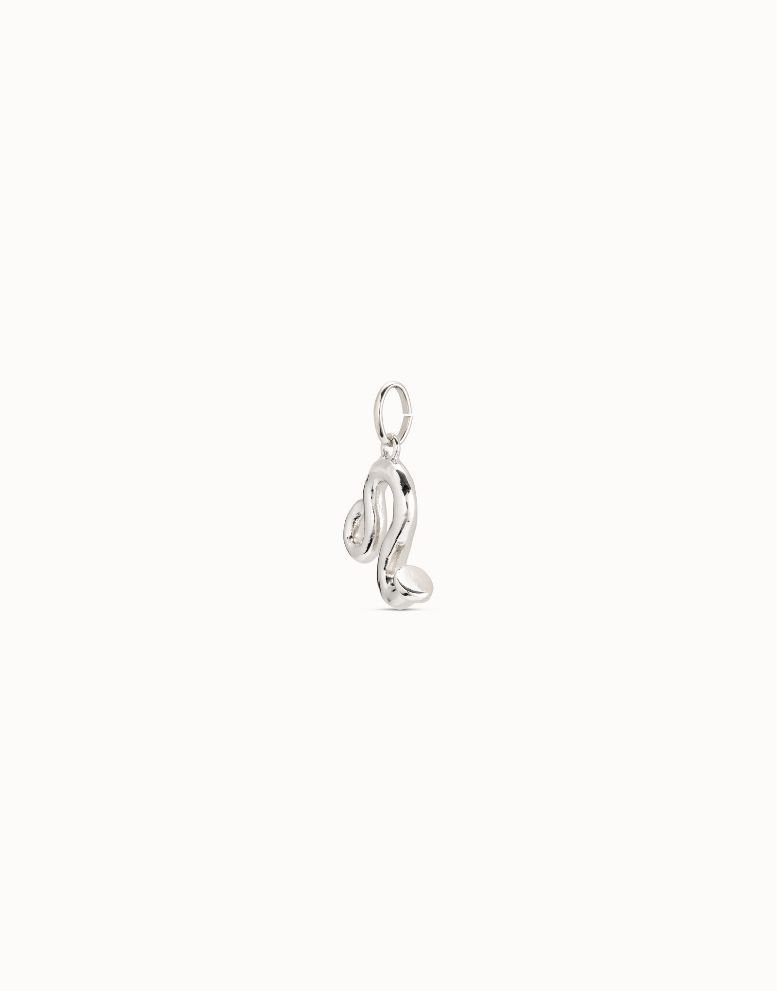 Leo shaped charm, Silver, large thumbnail