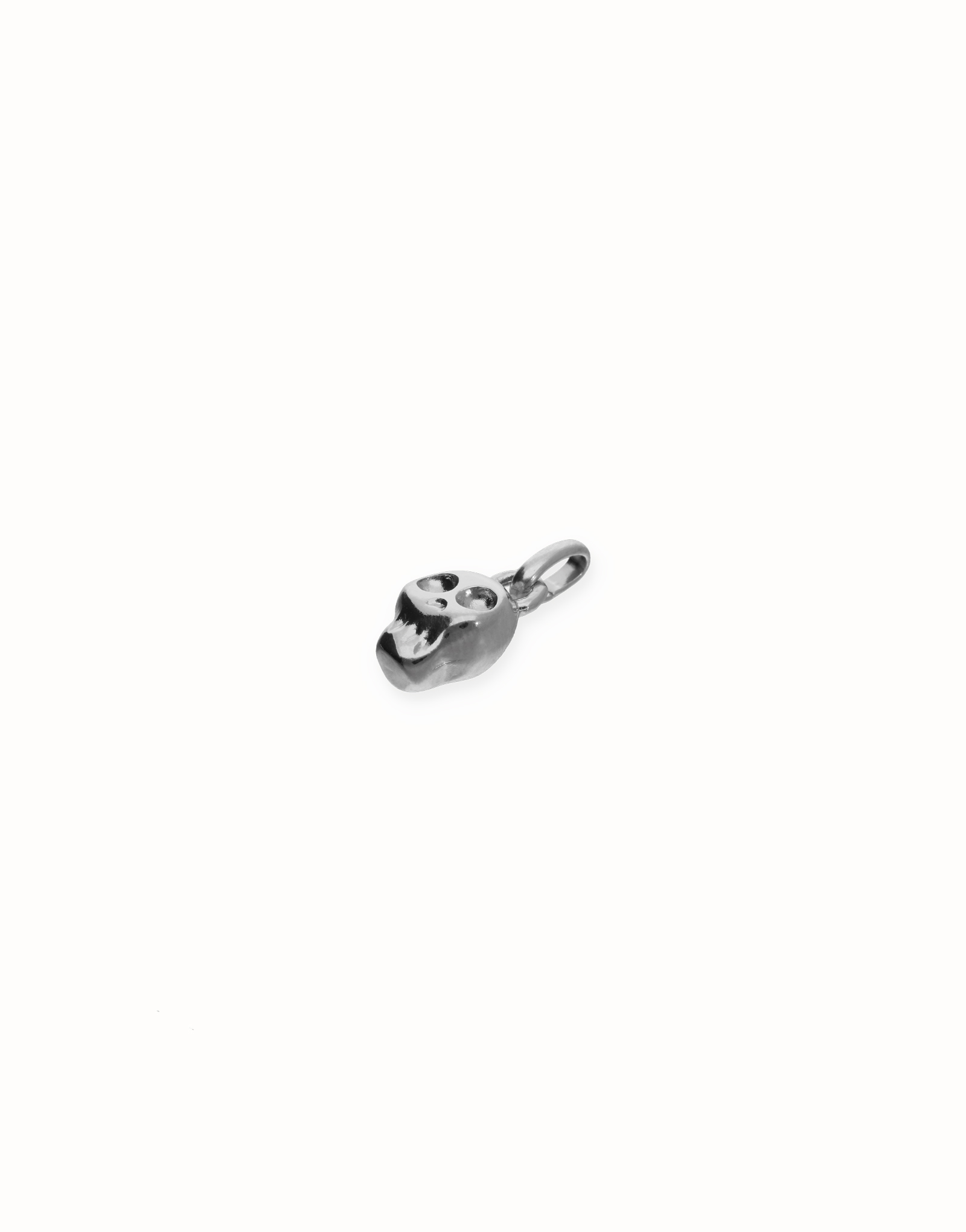 Skull shaped charm, Silver, large thumbnail