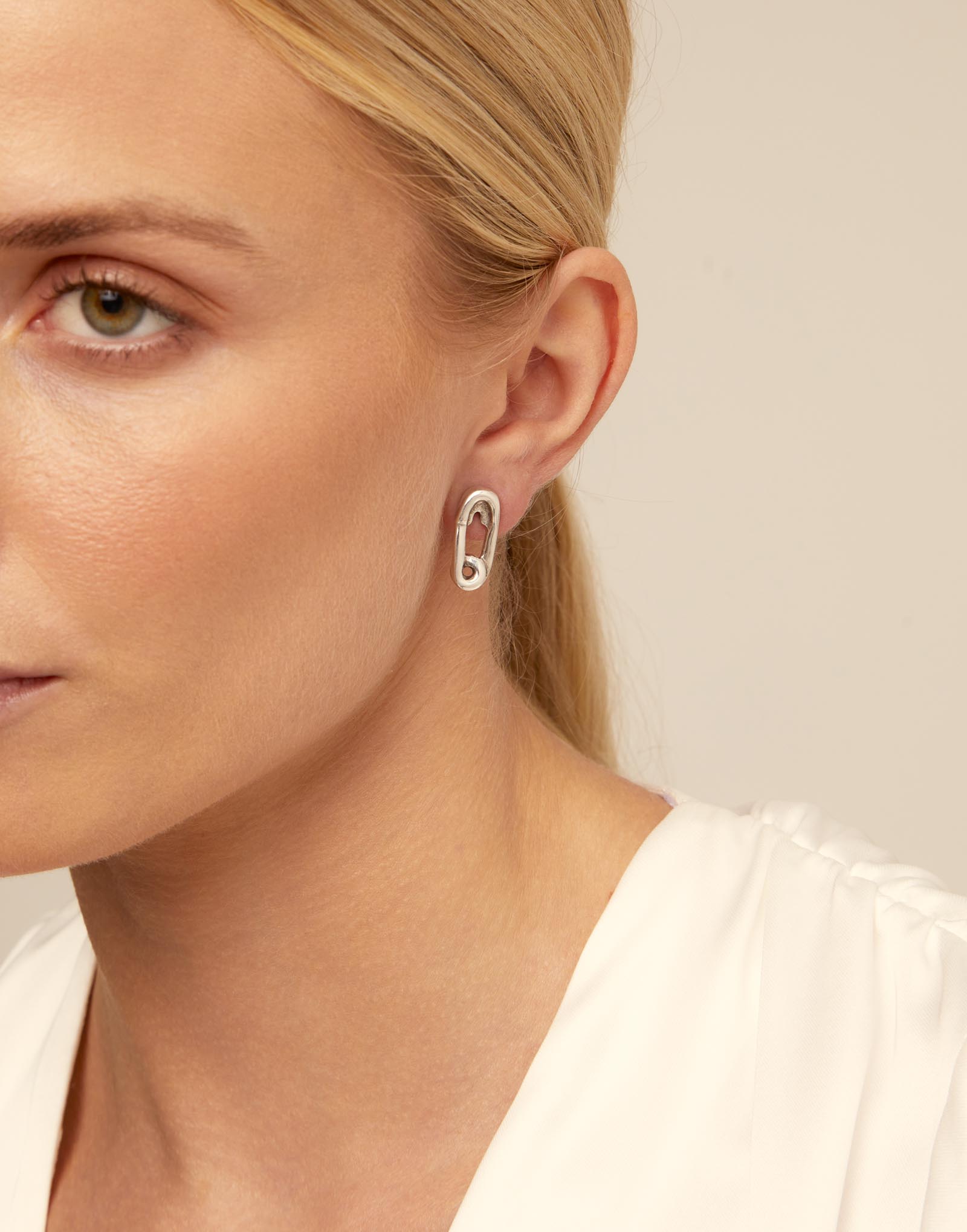 EarRing TailorMade, Silver, large thumbnail