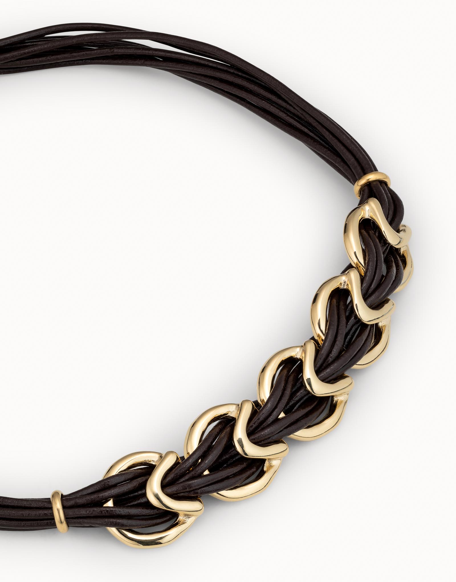 Necklace StepByStep, Golden, large thumbnail