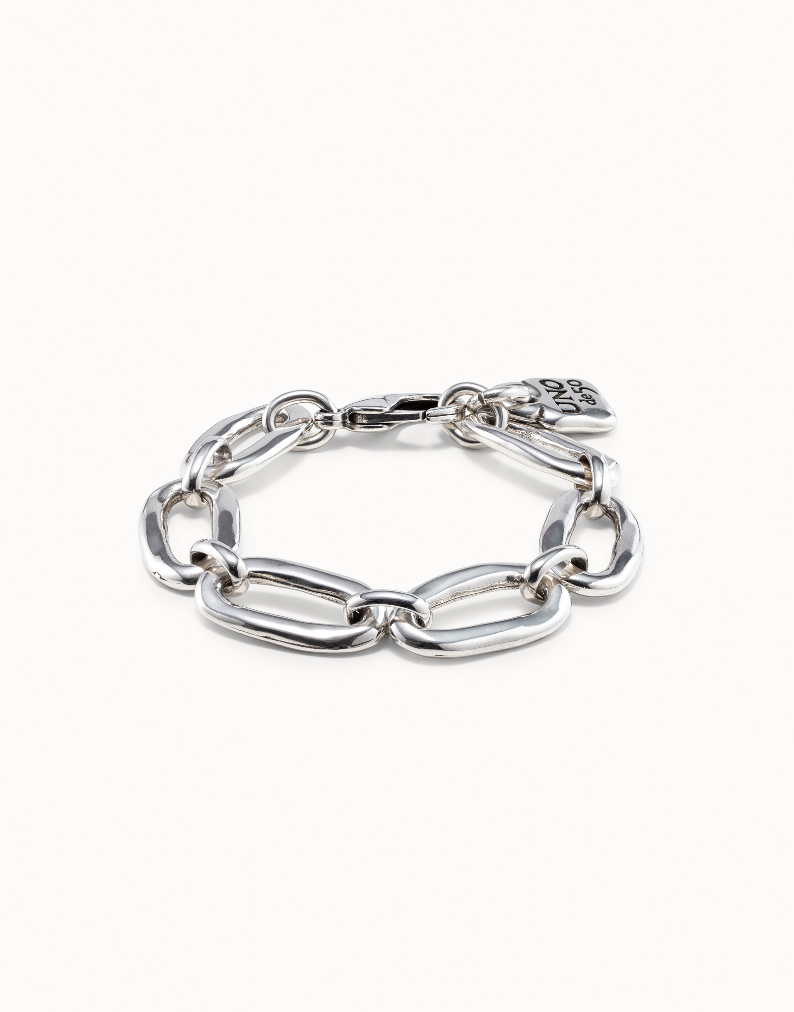 Oval link chain bracelet, Silver, large thumbnail